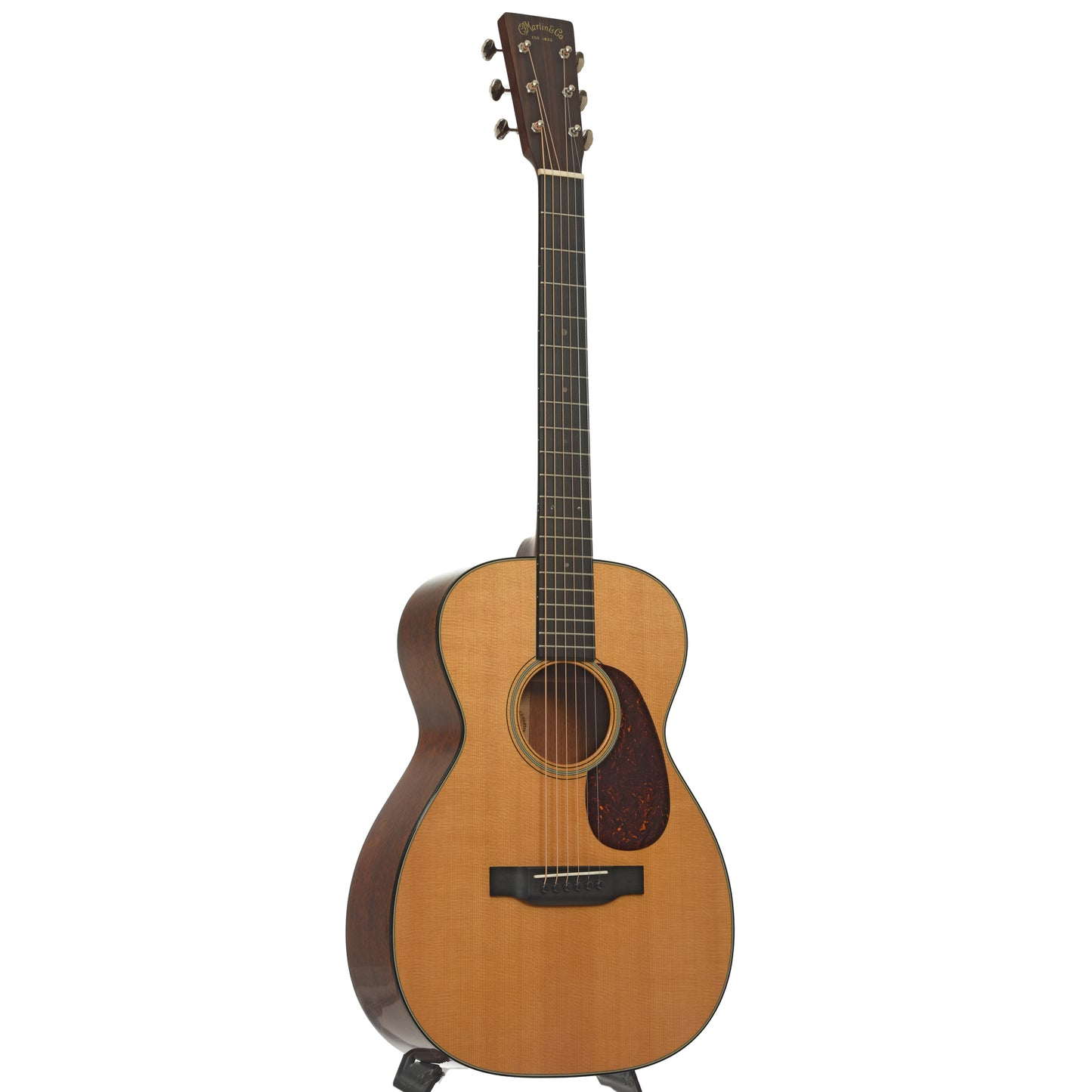 Full front and side of Martin 0-18 Acoustic Guitar 