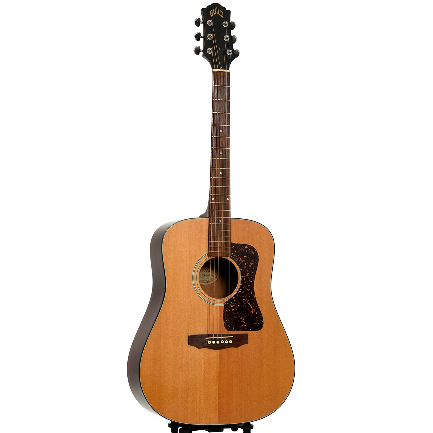 Full front and side of Guild D-4 Acoustic Guitar