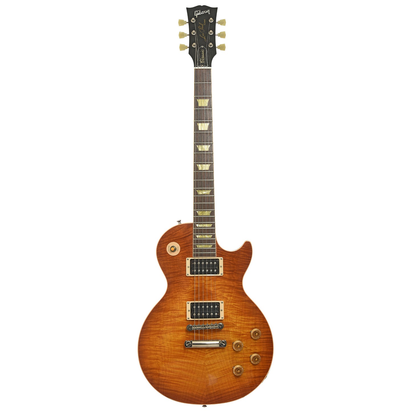 Full front of Gibson Les Paul Classic Premium Plus Electric Guitar