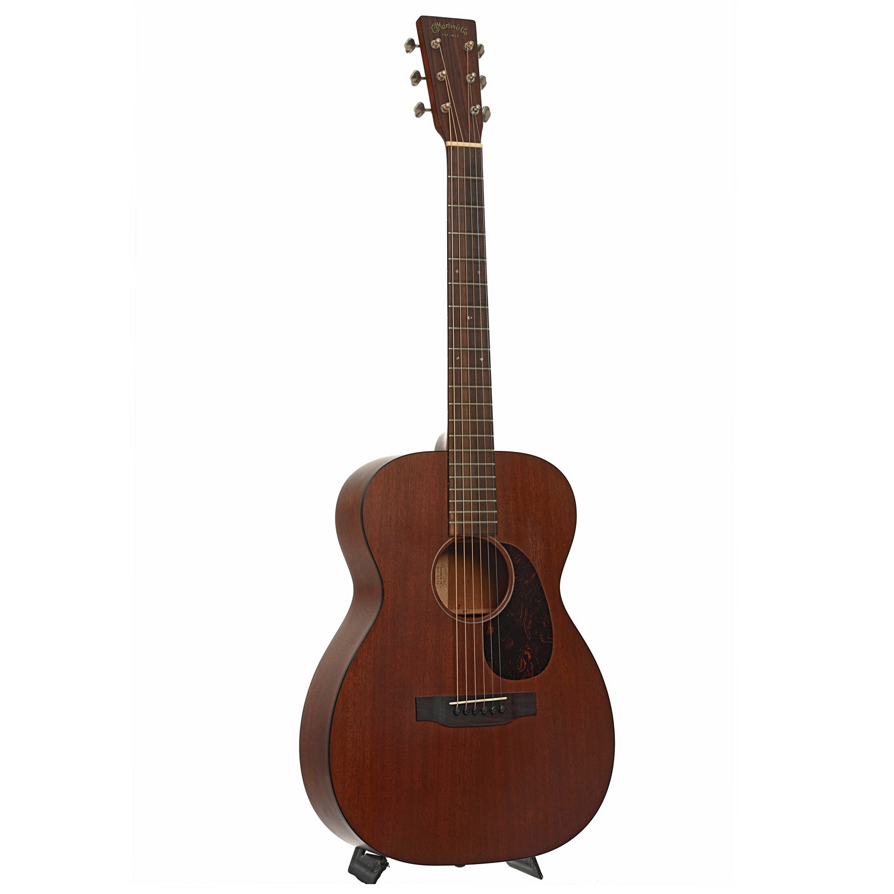 Full front and side of Martin 00-15M Custom Acoustic Guitar 