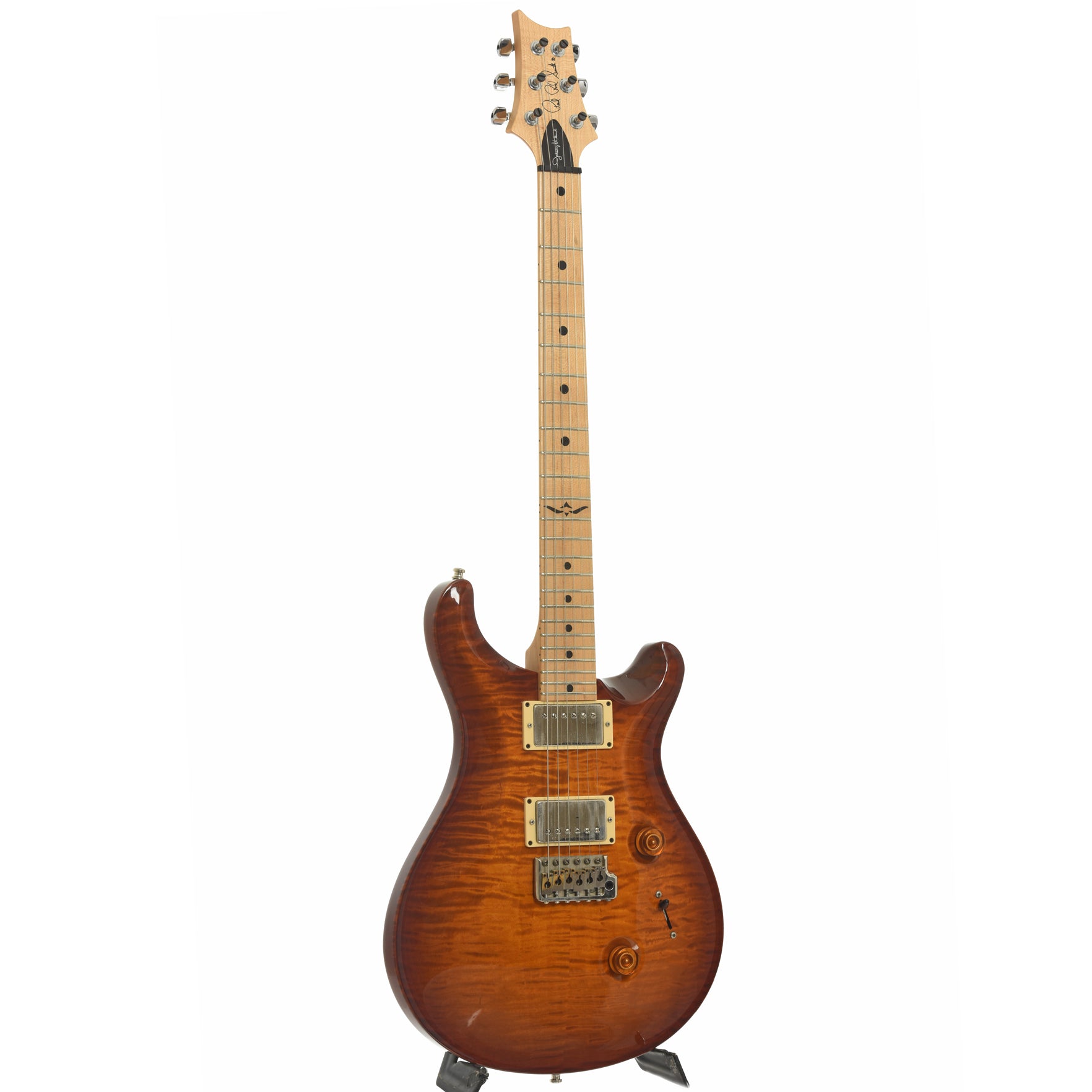 Full front and side of PRS Johnny Hiland Signature Electric Guitar