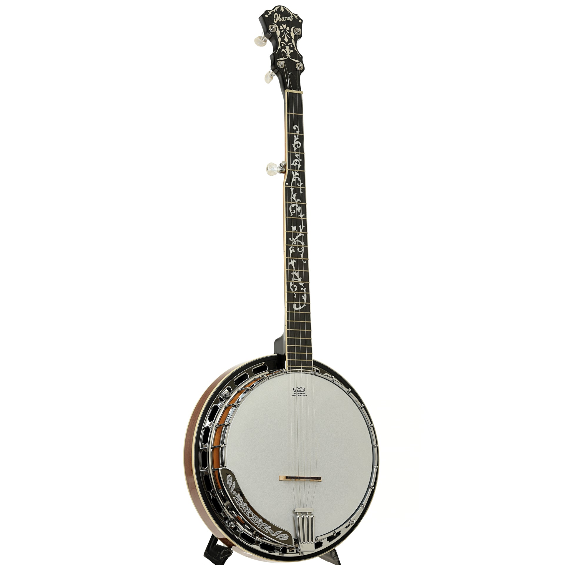 Full front and side of Ibanez B200 Resonator Banjo