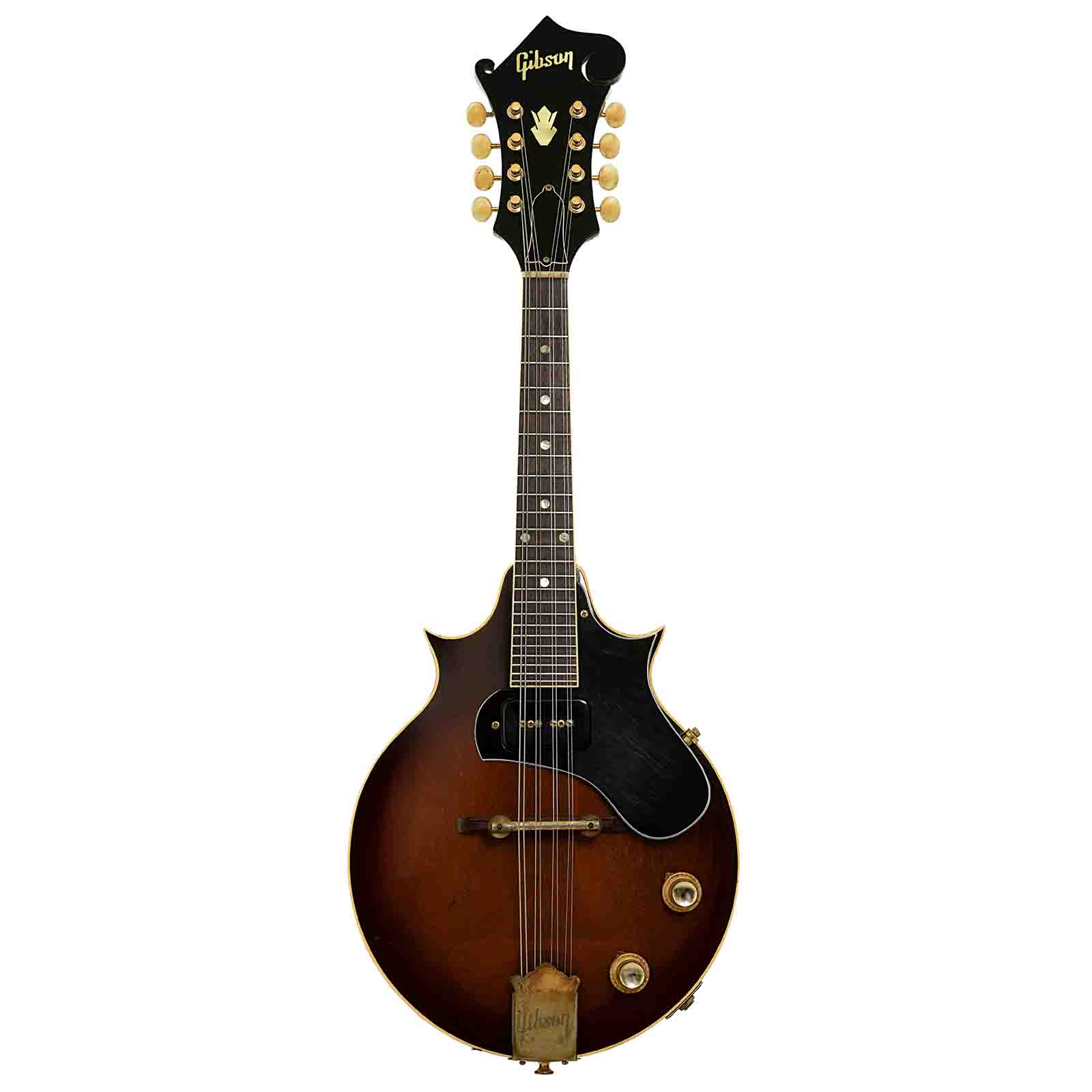 Full front of Gibson EM-200 Florentine Electric Mandolin