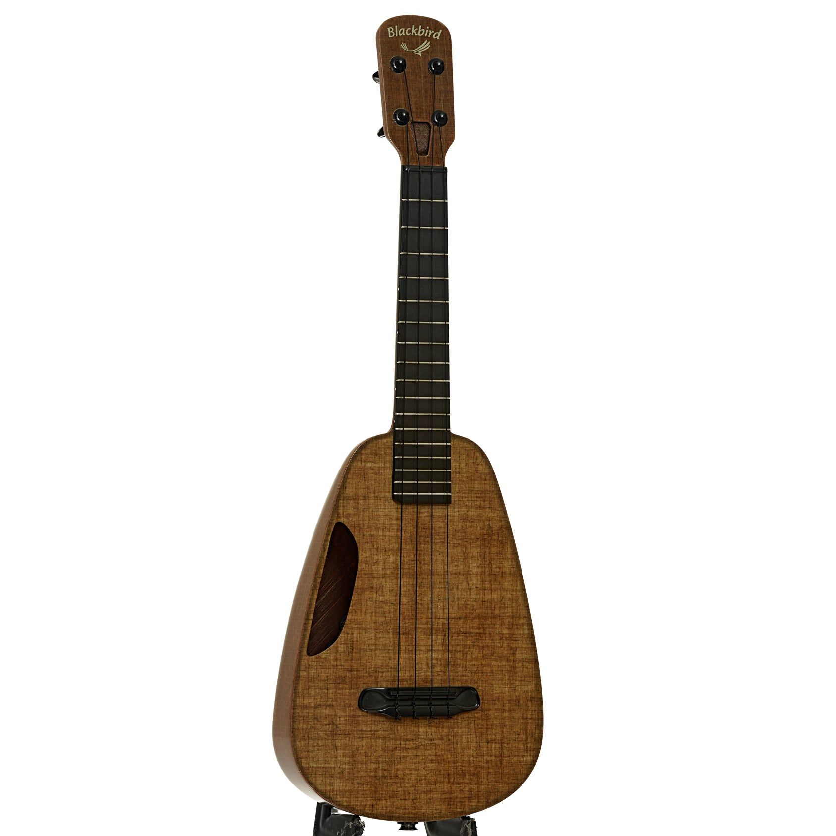 Full Front and side of Blackbird Clara Concert Ukulele 