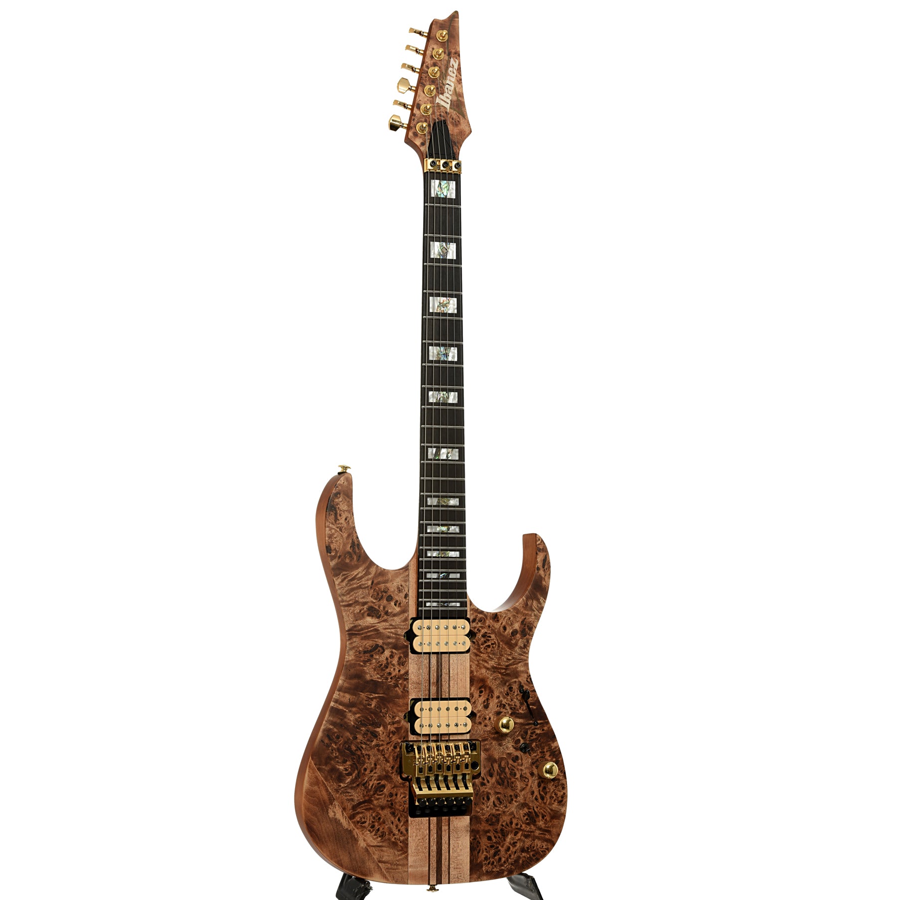 Full front and side of Ibanez RGT1220PB Electric Guitar 