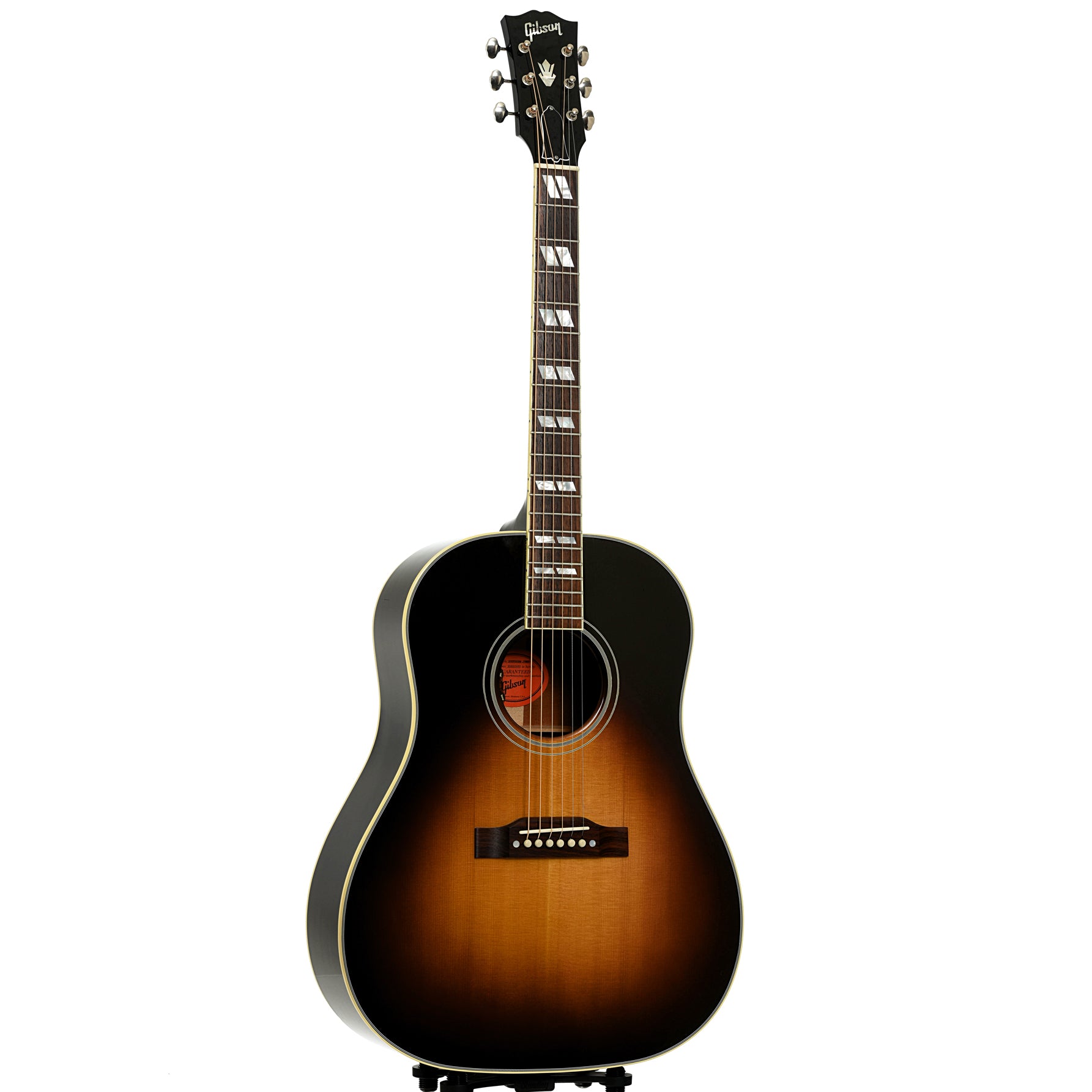 Full front and side of Gibson Southern Jumbo Acoustic Guitar