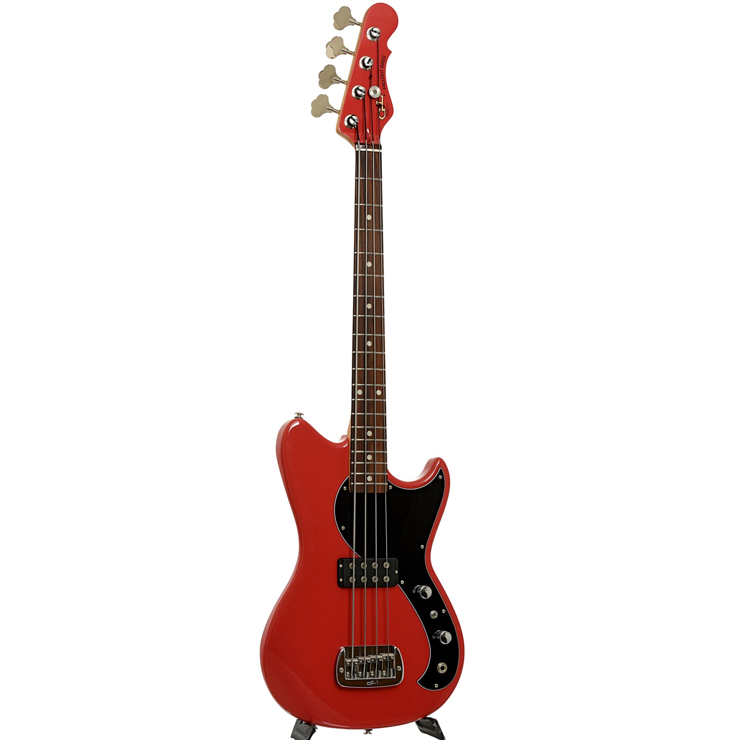 Full front and side of G&L Fallout 4-String Electric Bass 