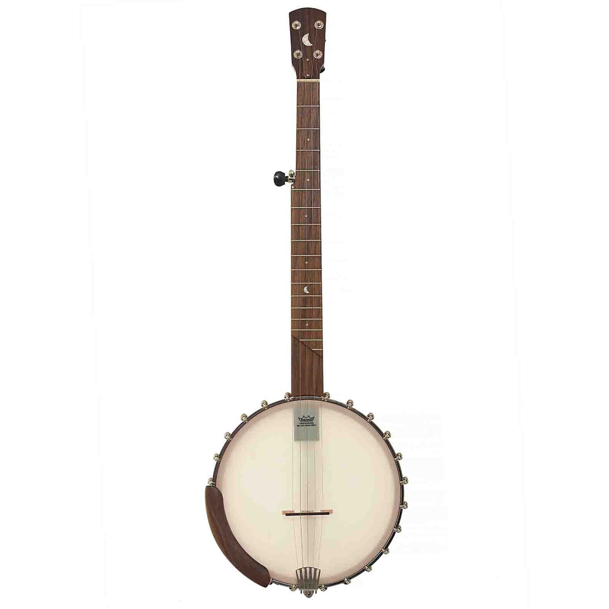 Full Front of Gold Tone High Moon 25/11 11in Openback Banjo & Gigbag