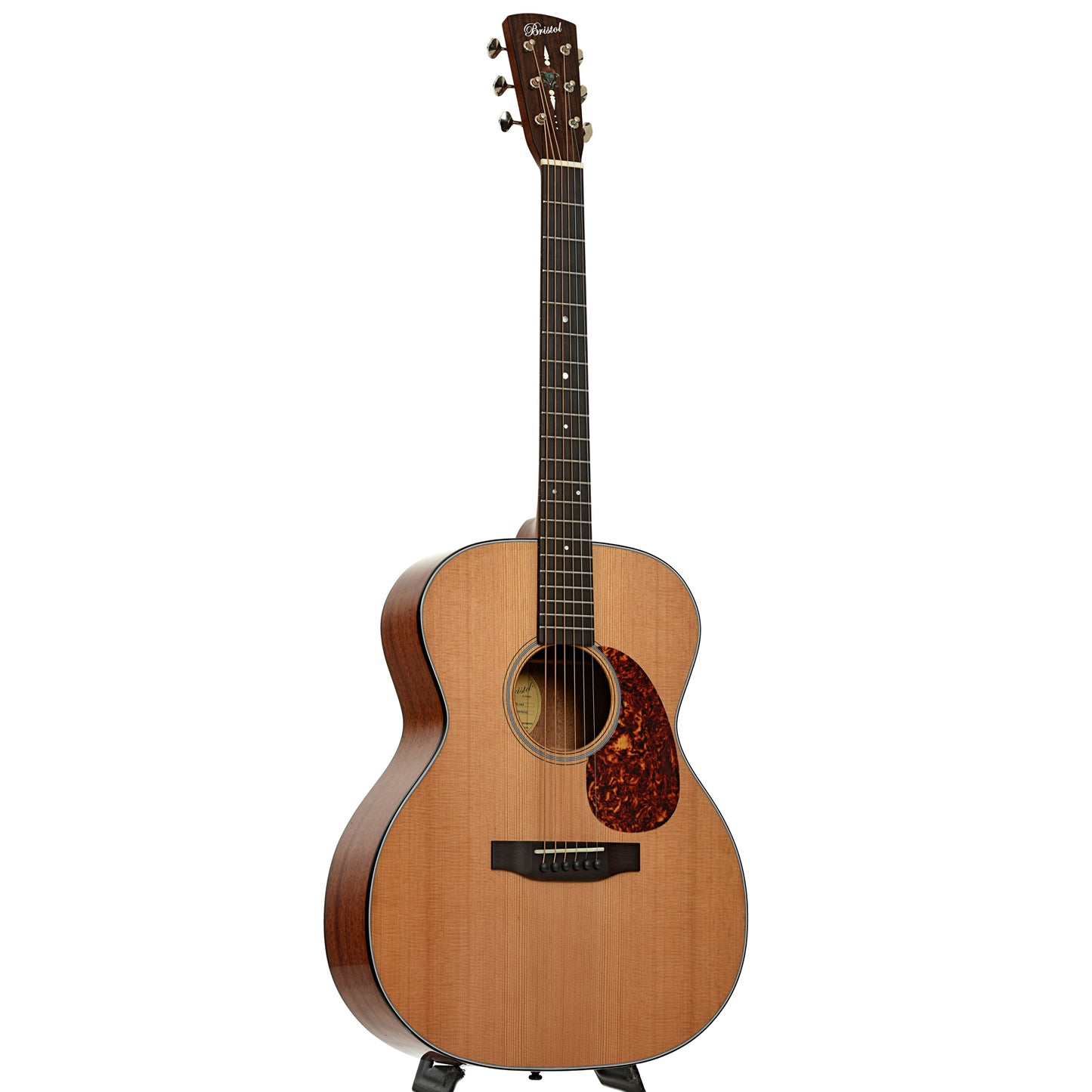 Full front and side of Bristol by Blueridge Deluxe Series BL-143 000 Acoustic Guitar