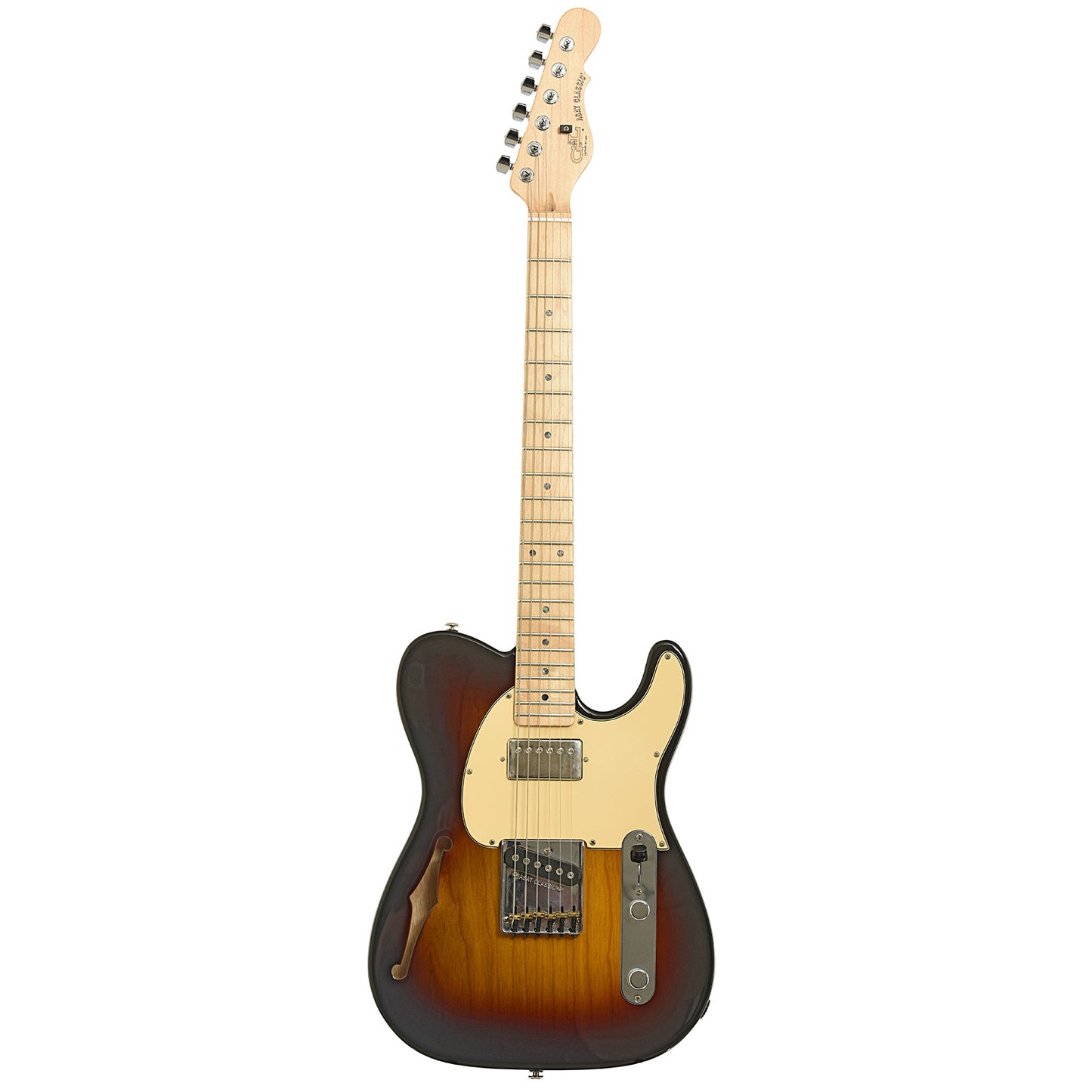 Full front of G&L ASAT Classic Thinline Electric Guitar