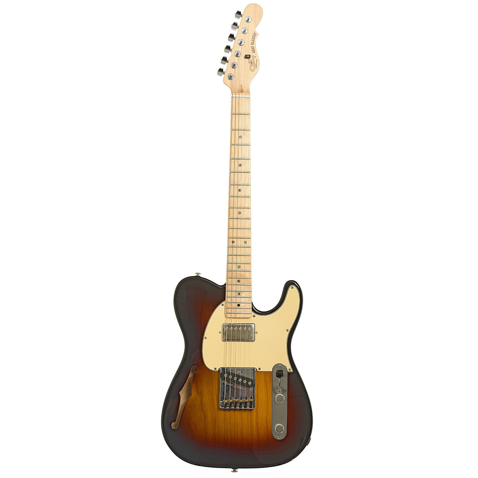 Full front of G&L ASAT Classic Thinline Electric Guitar