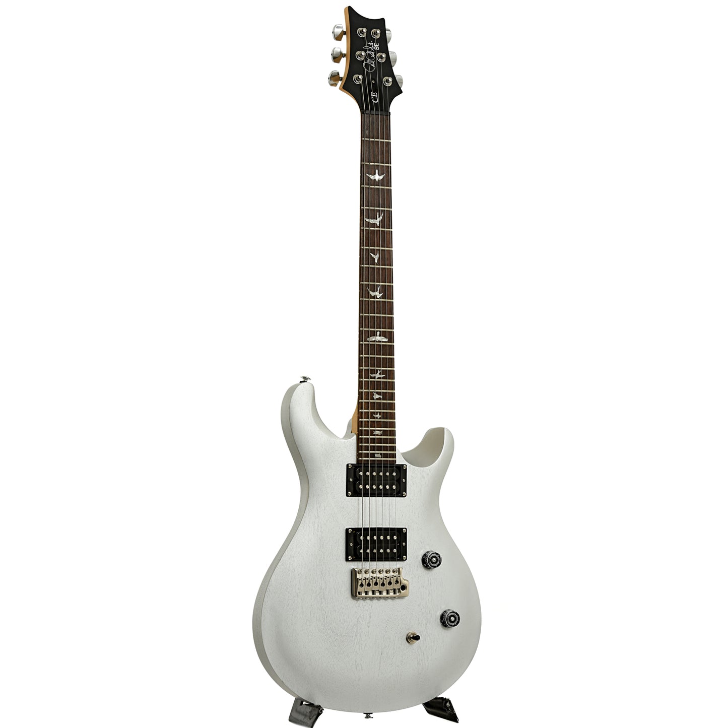 Full front and side of PRS SE CE24 Satin Electric Guitar