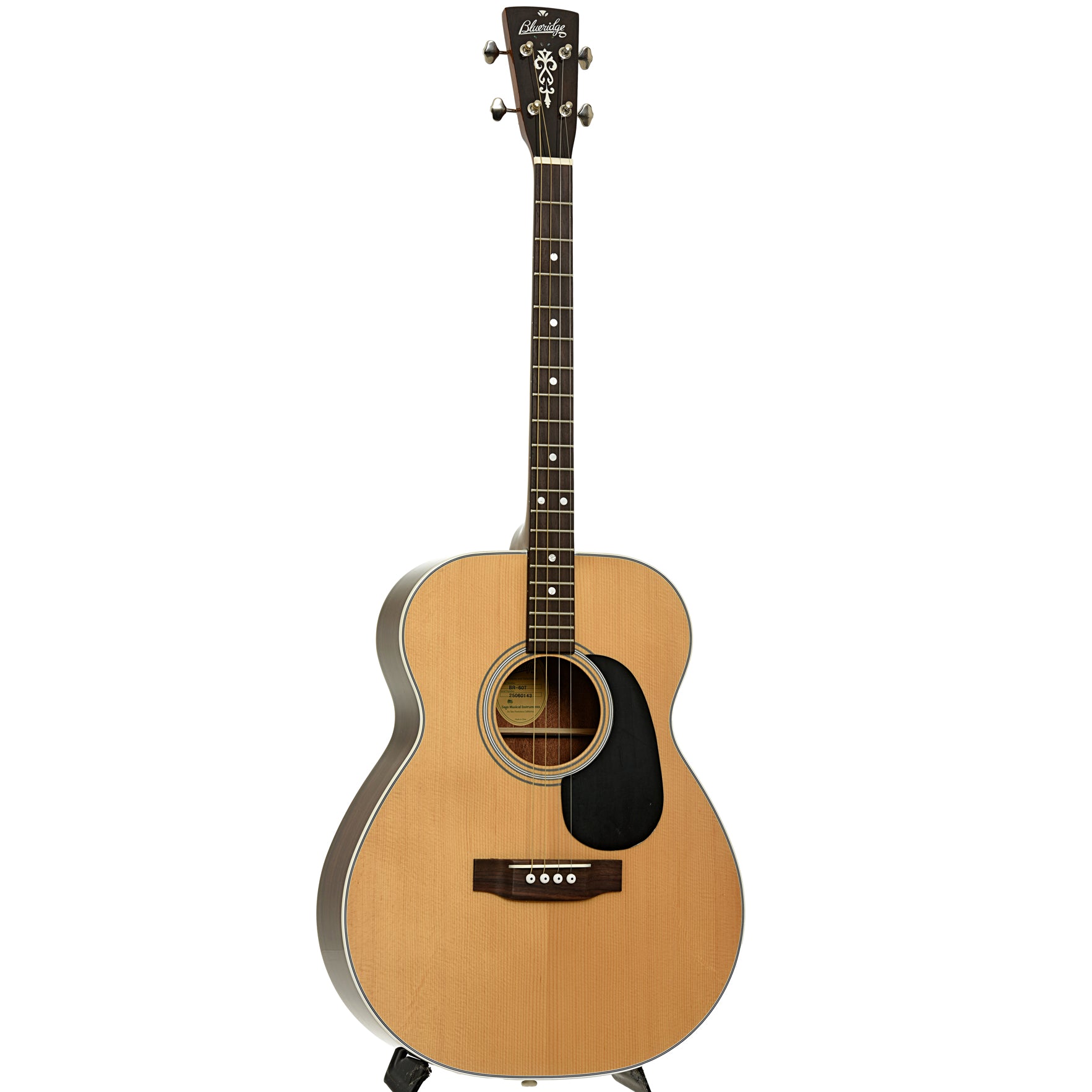 Full front and side of Blueridge Contemporary Series BR-60T Tenor Guitar