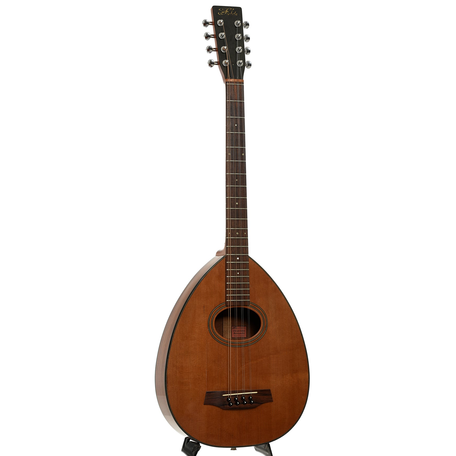 Full front and side of  Fylde Octavious Bouzouki