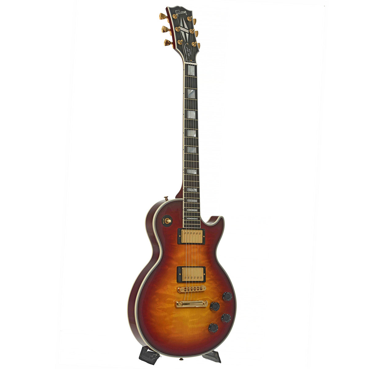 Full front and side of Gibson Les Paul Custom Q