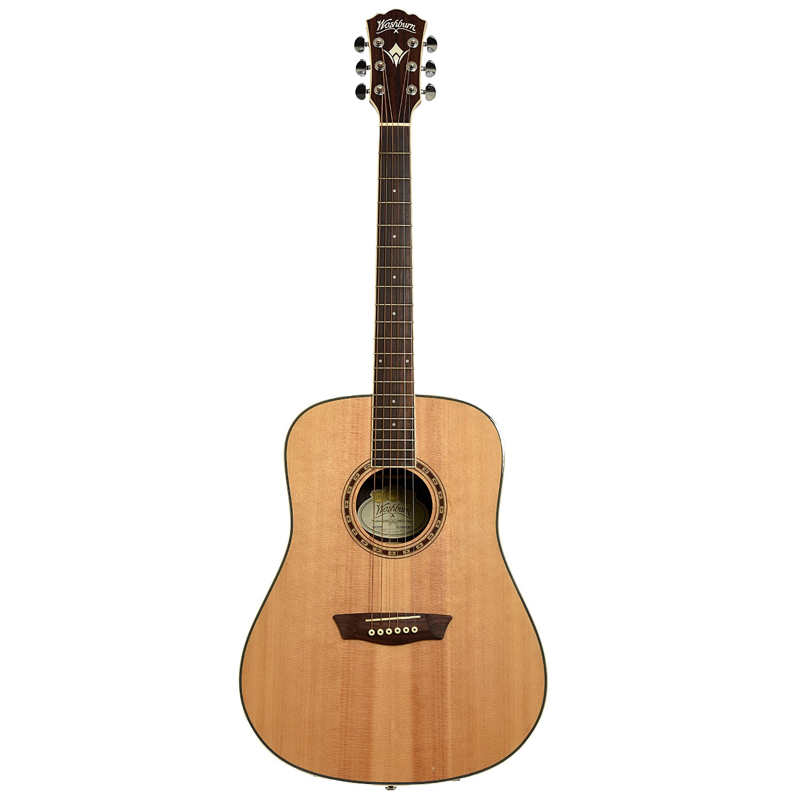 Full front of Washburn WD20S Acoustic Guitar