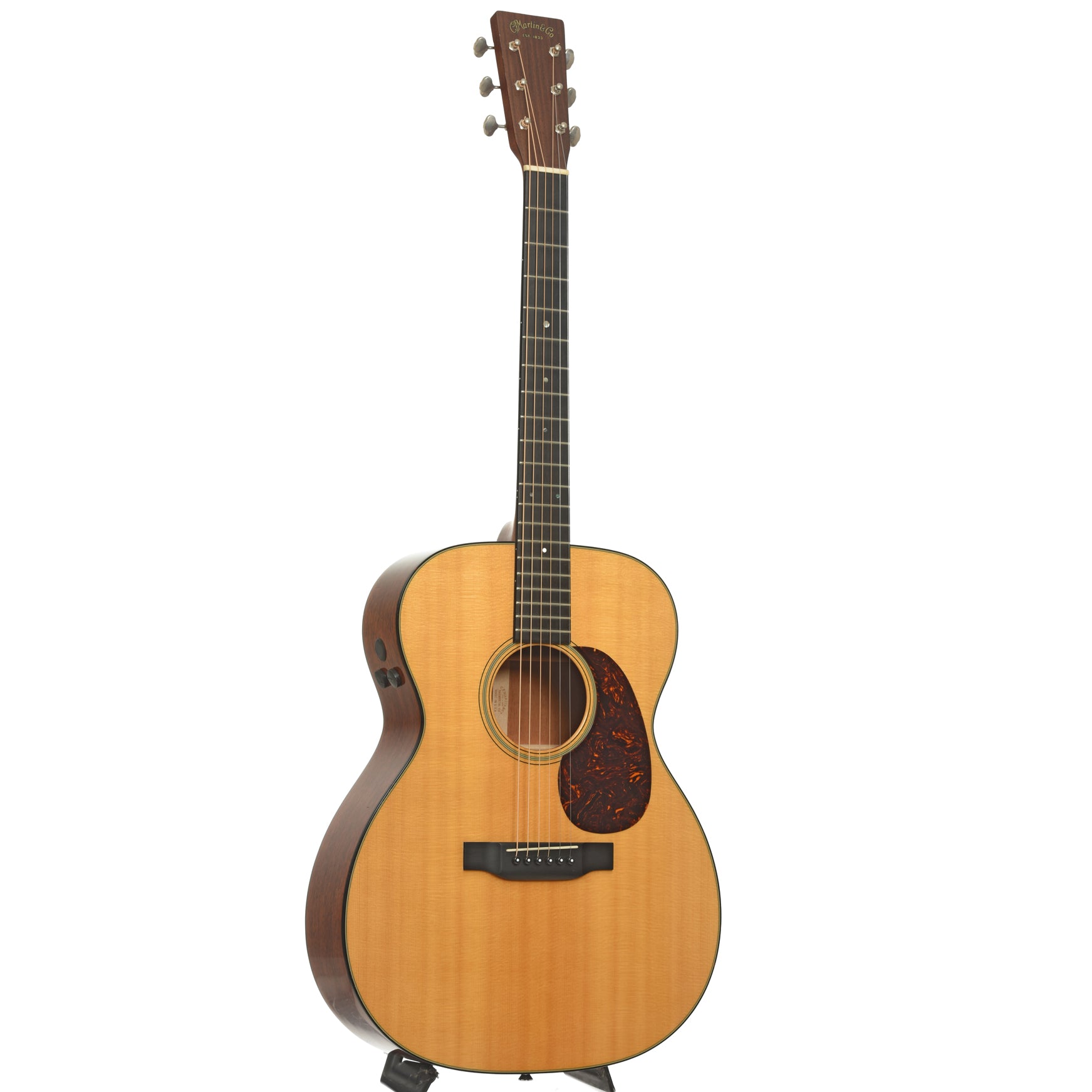 Full front and side of Martin 000-18E Retro 
