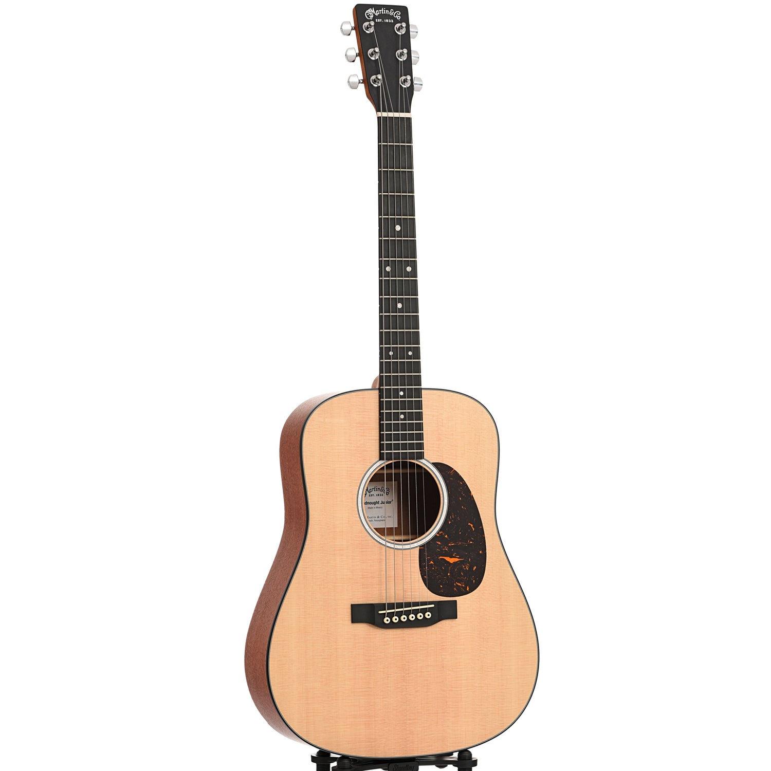 Full front and side of Martin D Jr 10 Acoustic