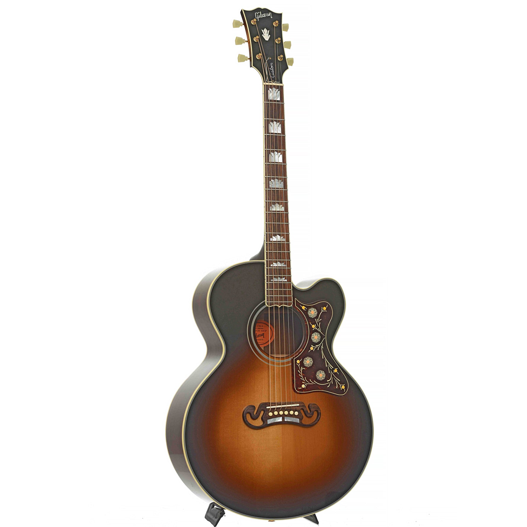 Full front and side of Gibson Custom Shop J-185 EC