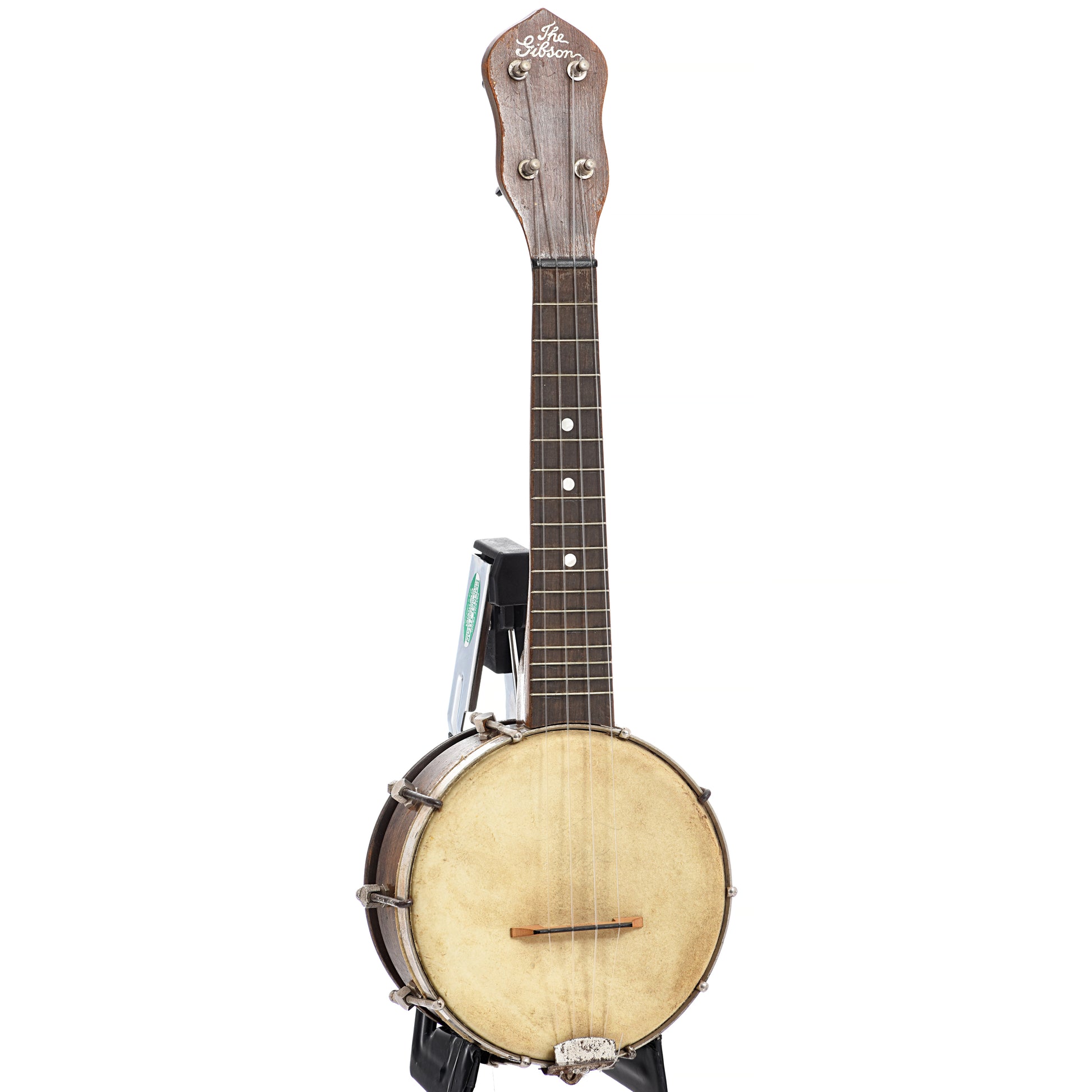 Full front and side of Gibson UB-1 Banjo Ukulele