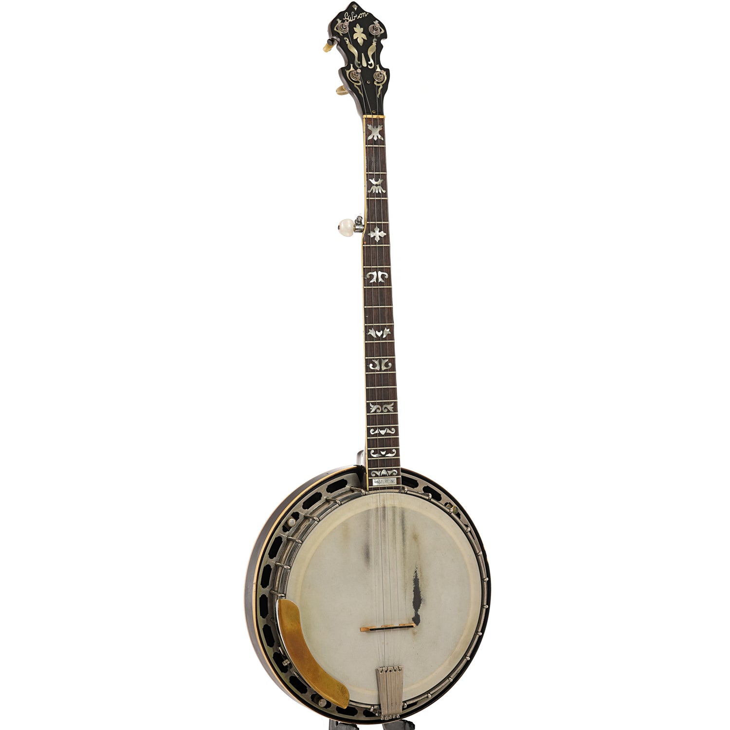 Full front and side of Gibson TB-3 Conversion Banjo