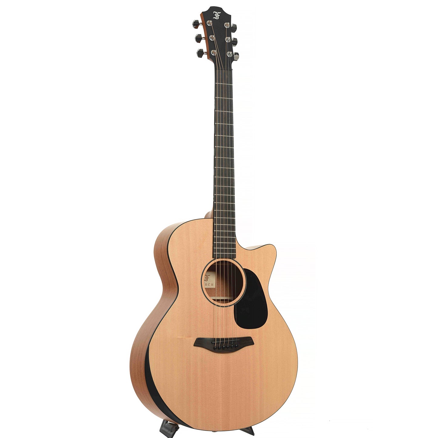 Full front and side of Furch Violet Deluxe GC-SM