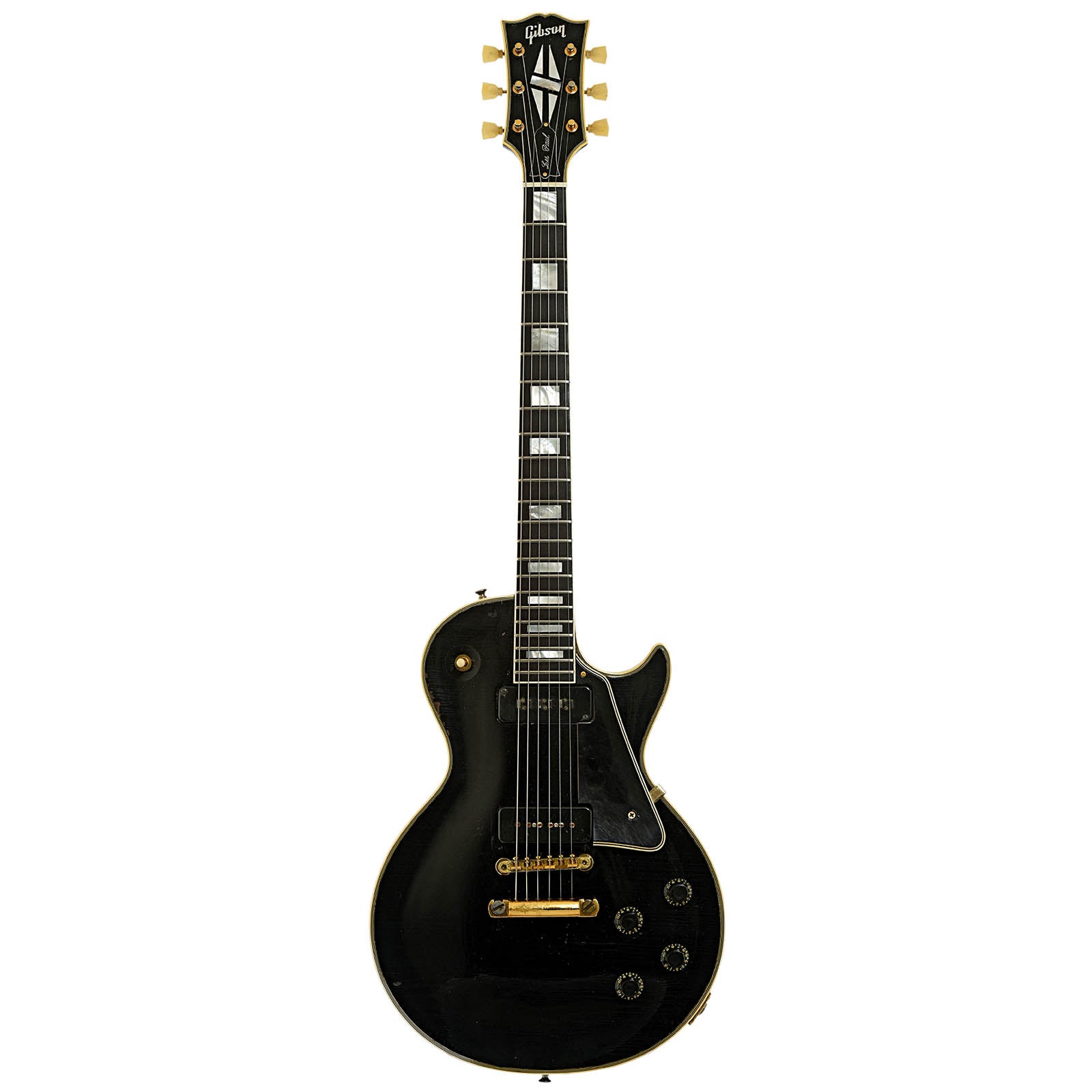 Full front of Gibson Les Paul Custom Electric Guitar 