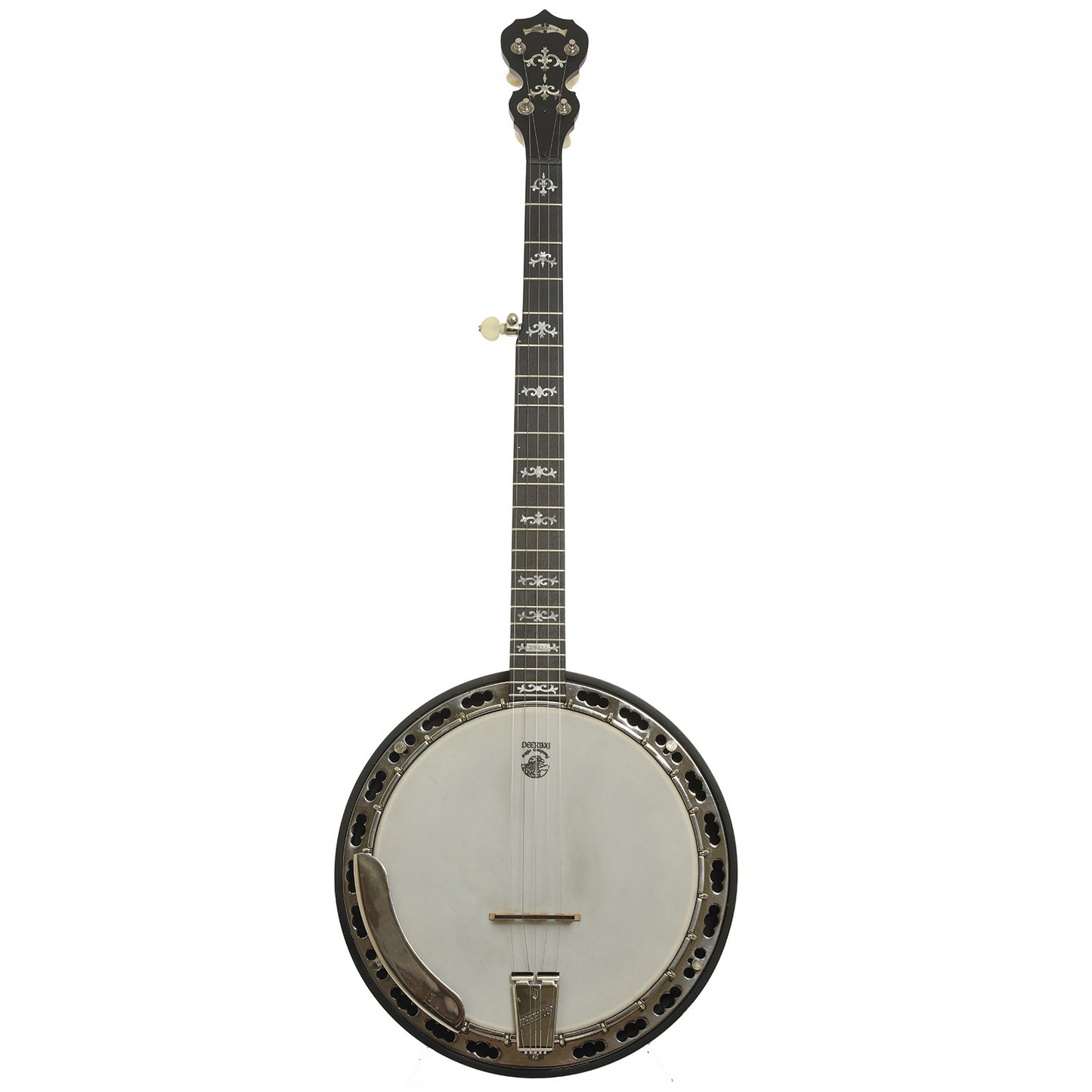 Full front of Deering Sierra Resonator Banjo 