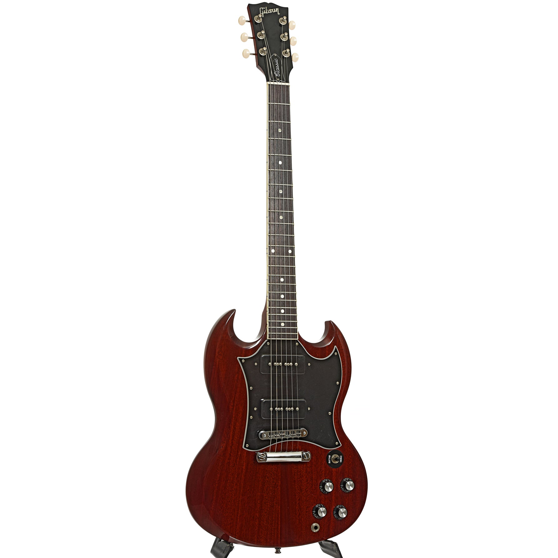 Full front and side of Gibson SG Classic Electric Guitar
