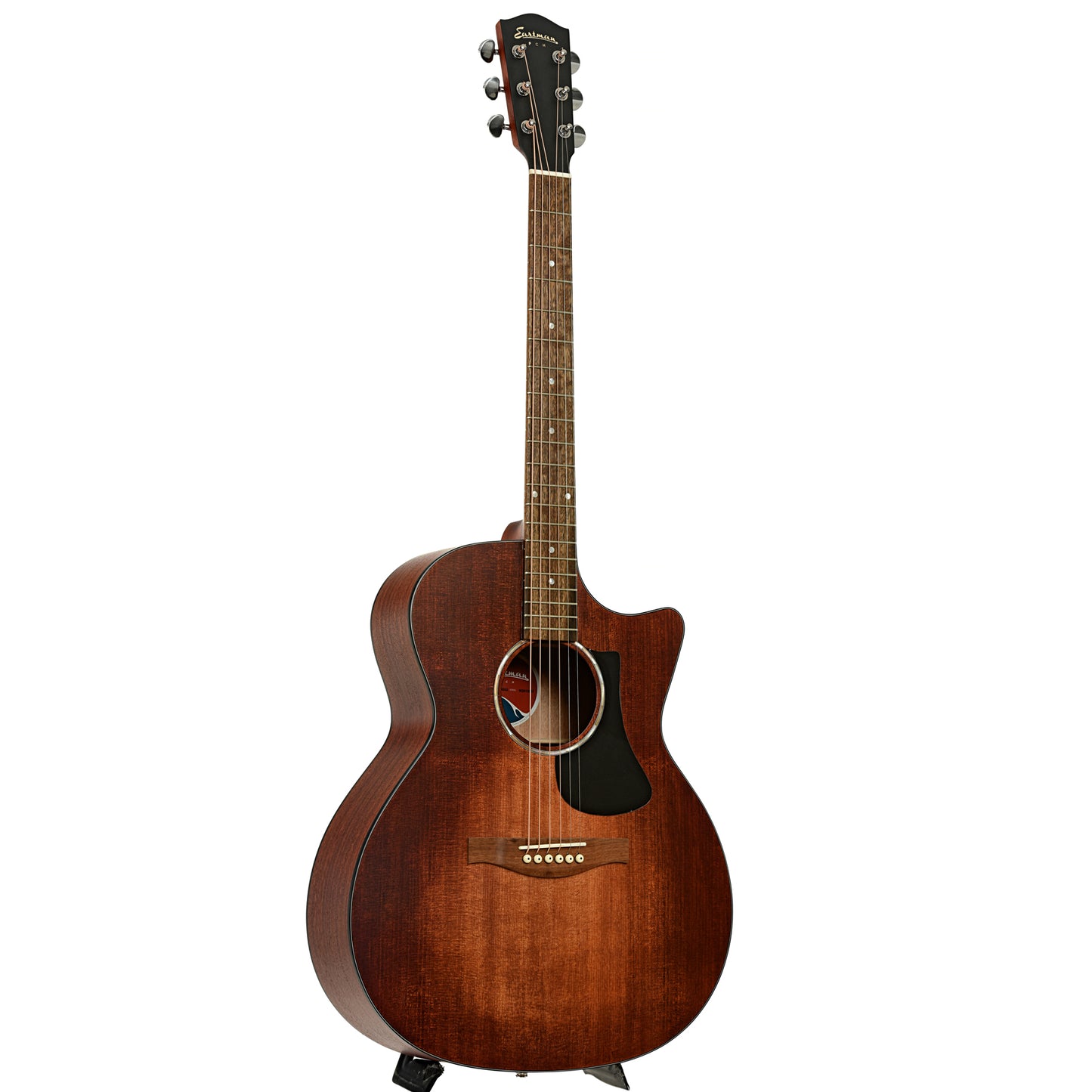 Full front and side of Eastman PCH1-GACE "Pacific Coast Highway" Acoustic-Electric Guitar