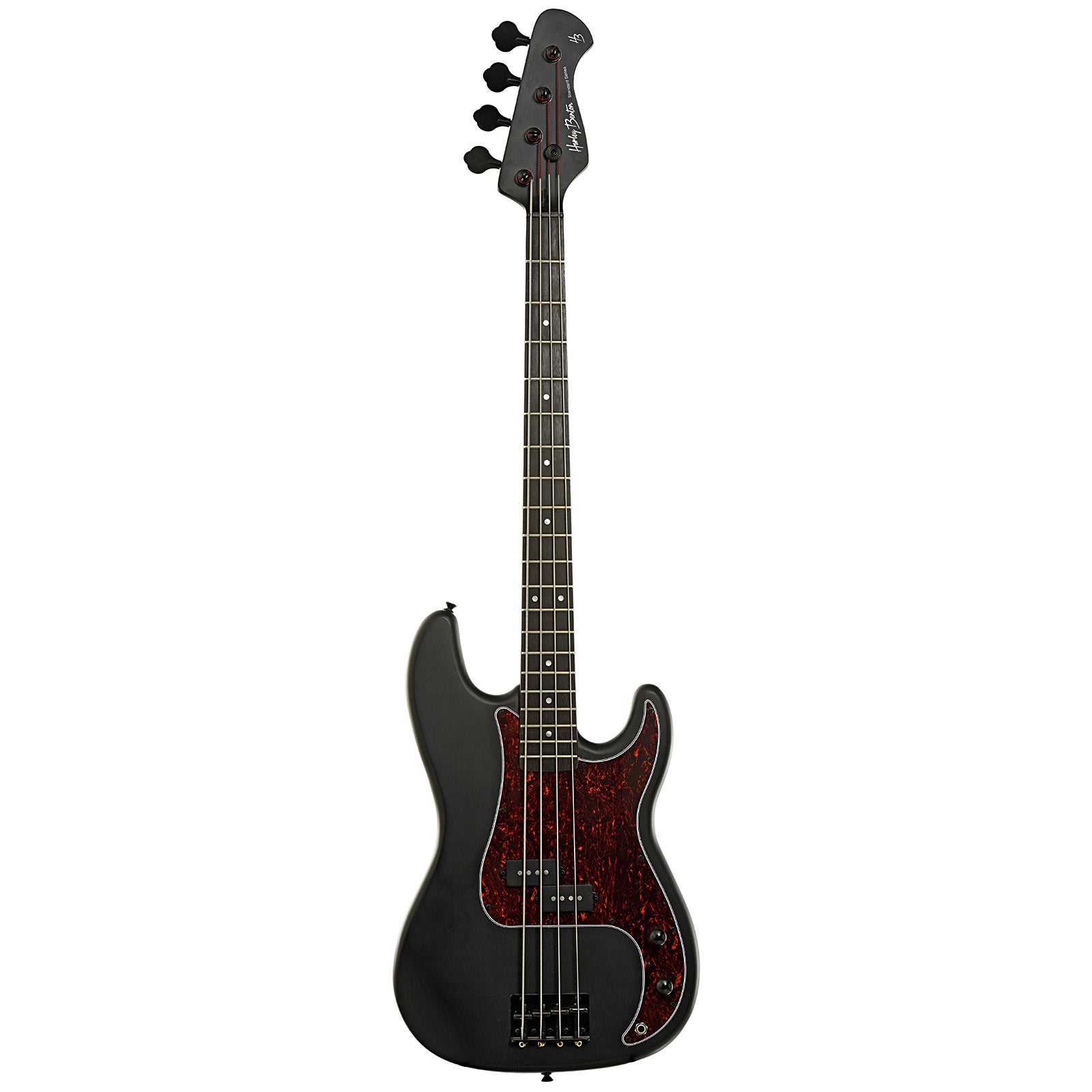 Full front of Harley Benton PB-20 SBK Electric Bass 