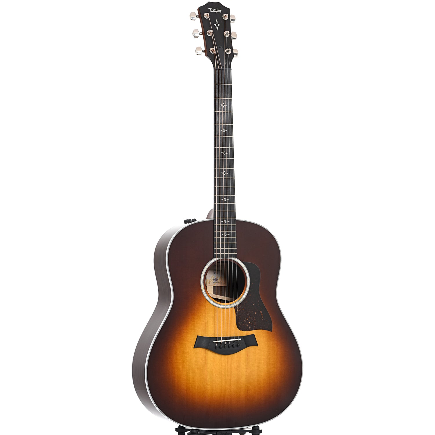 Full front and side of Taylor 417e Acoustic