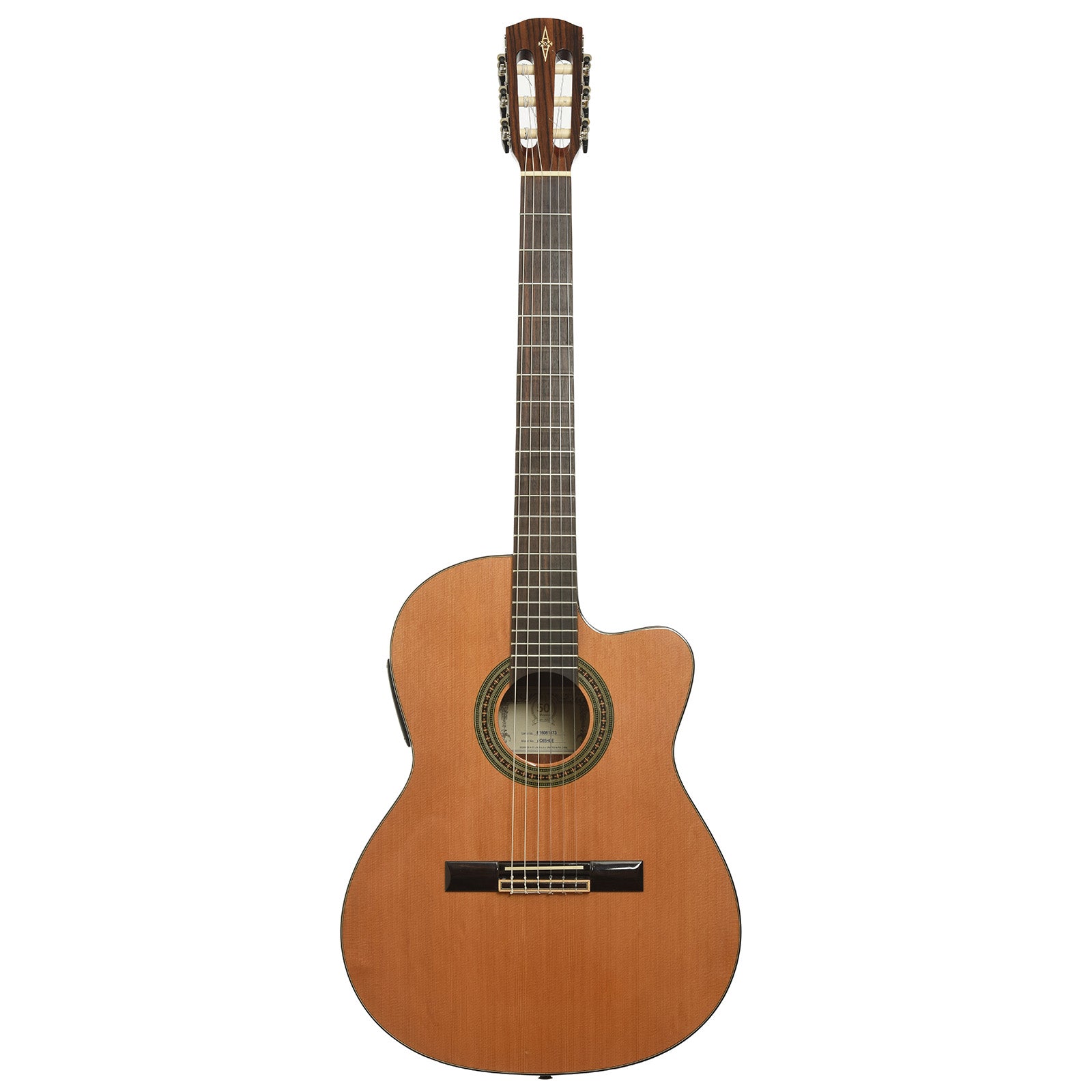 Full front of Alvarez AC65HCE Classical Acoustic-Electric Guitar 