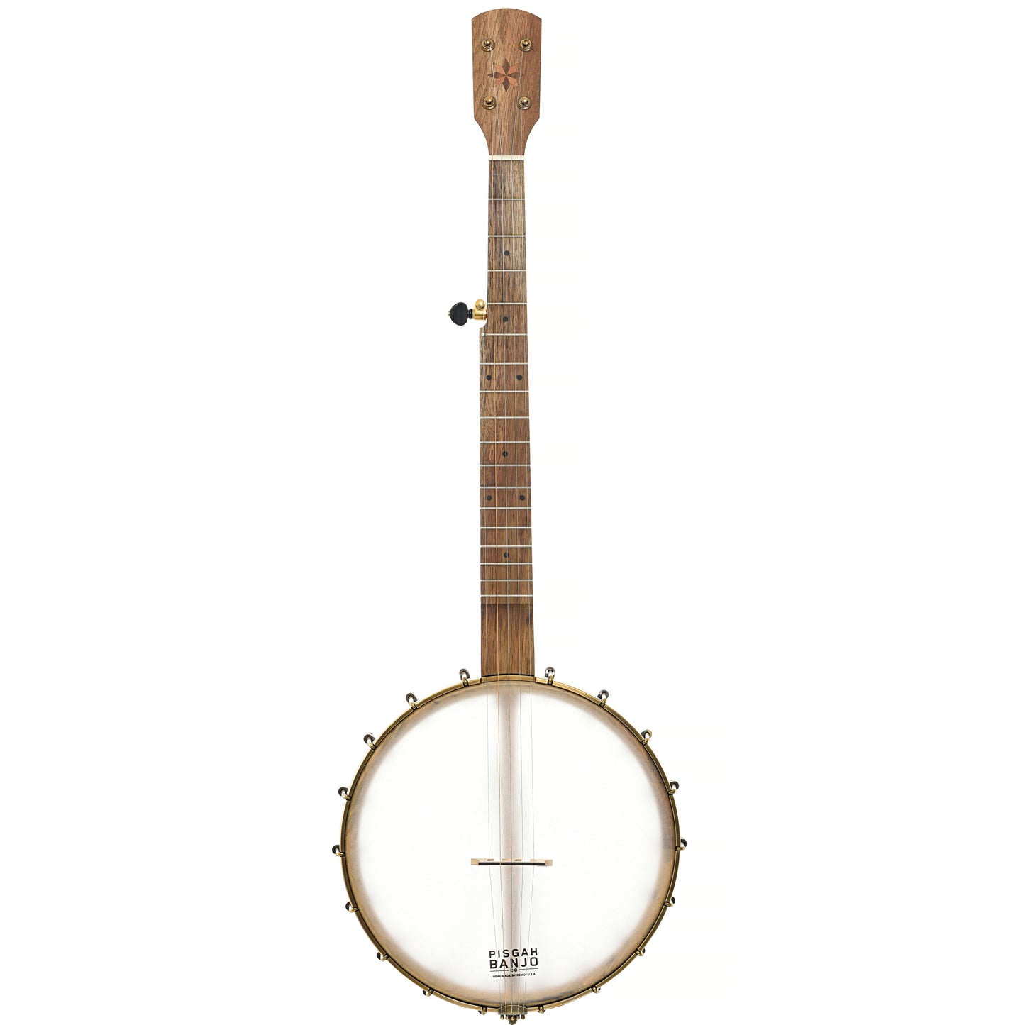 full front of Pisgah Banjo Co. 12" Cherry Possum Openback Banjo, Short Scale 