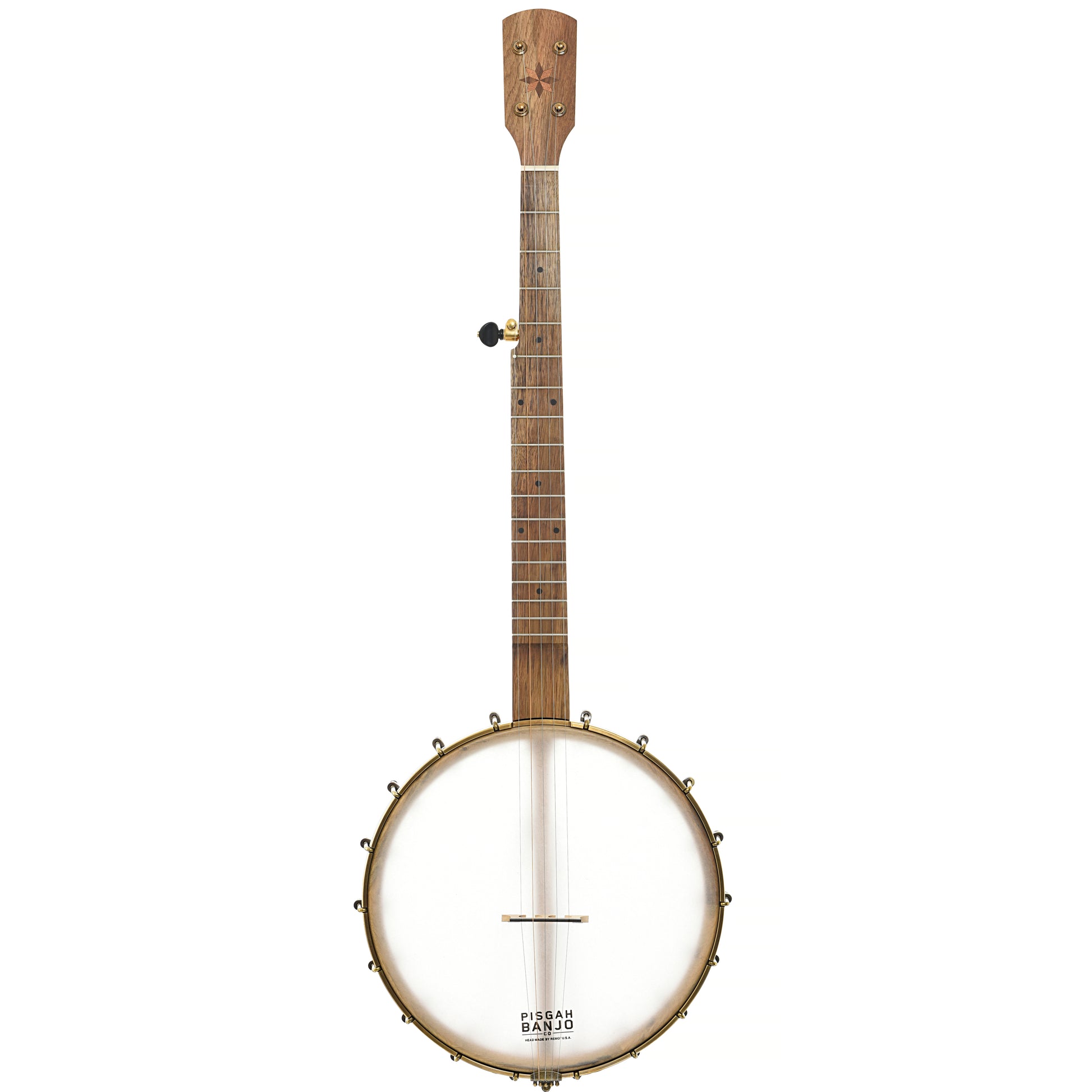 full front of Pisgah Banjo Co. 12" Cherry Possum Openback Banjo, Short Scale 