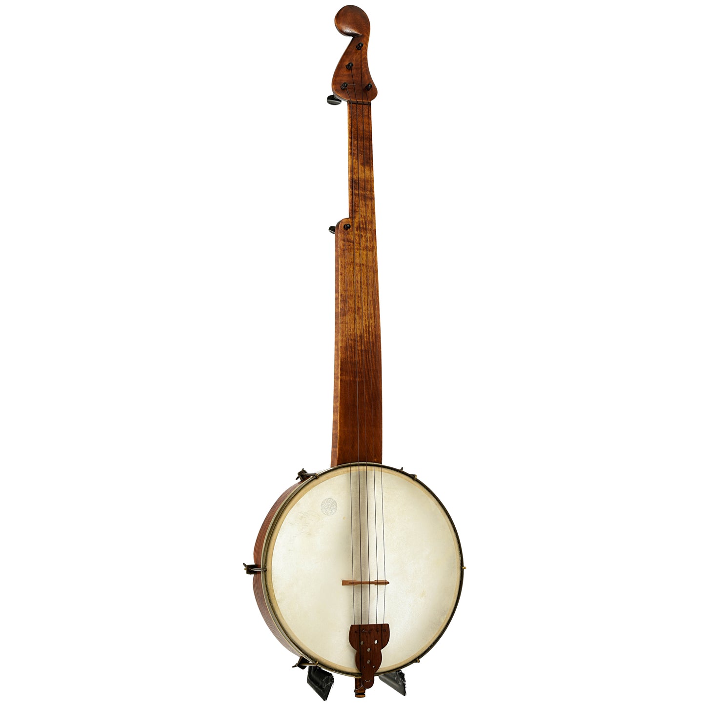 Full front and side of J.J. Hartel Joel W. Sweeney Minstrel Banjo