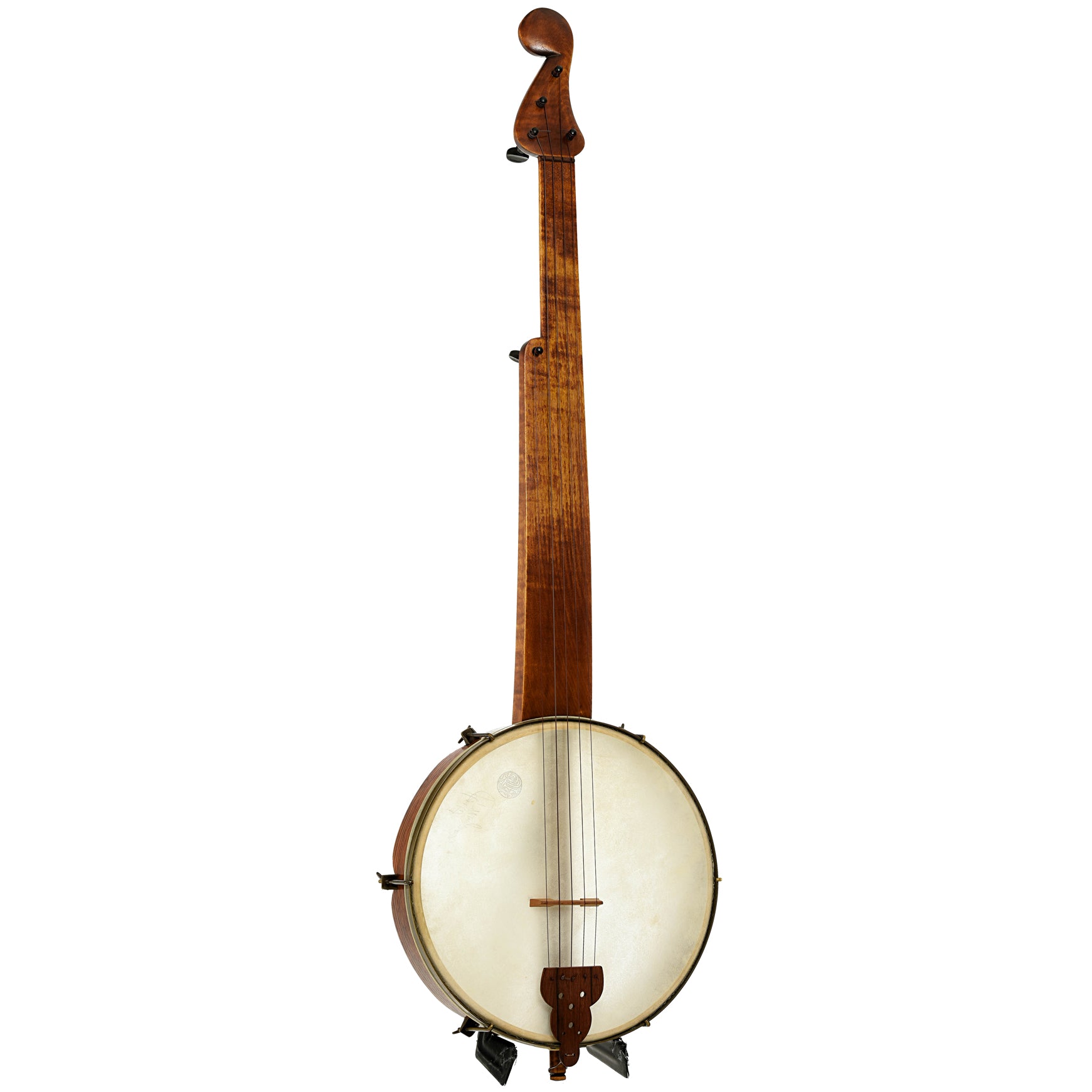 Full front and side of J.J. Hartel Joel W. Sweeney Minstrel Banjo