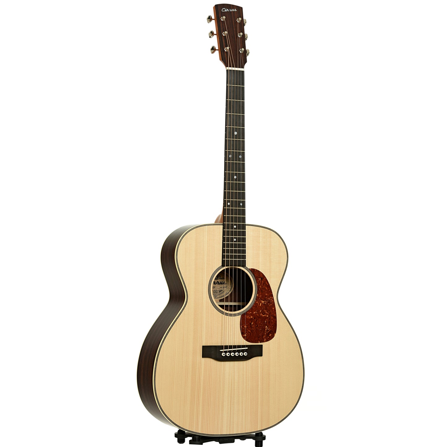 Full front and side of Cirrus COMD Acoustic Guitar 