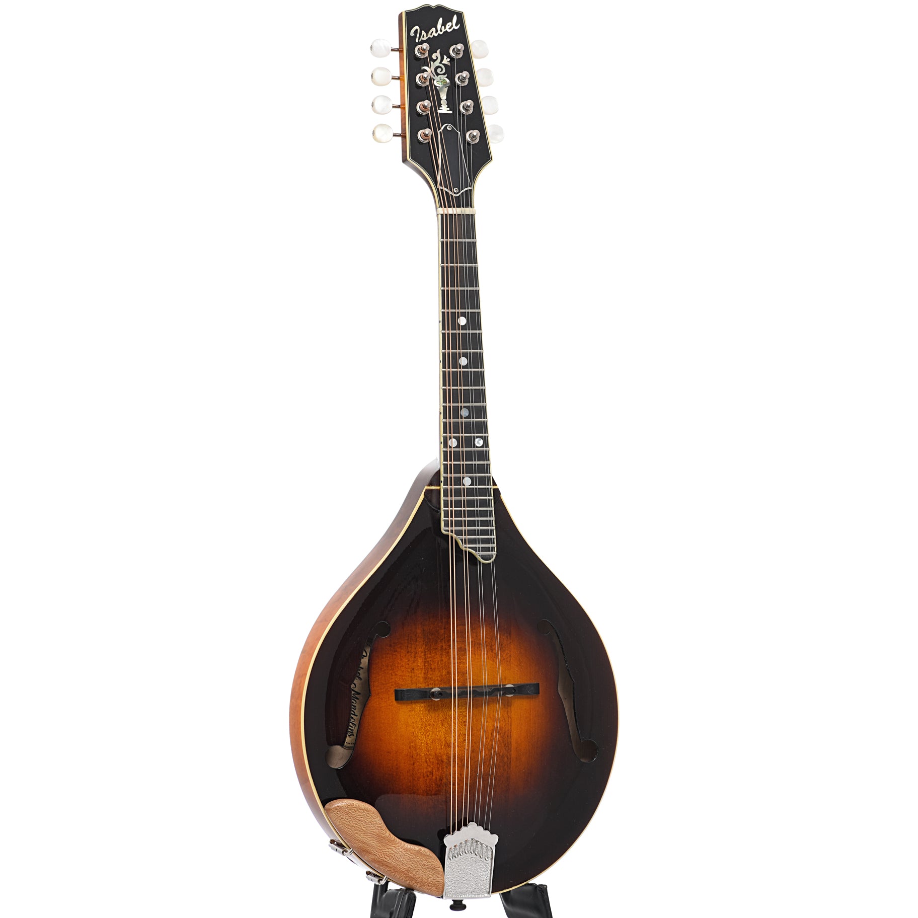Full front and side of Isabel A Model Mandolin (2017)