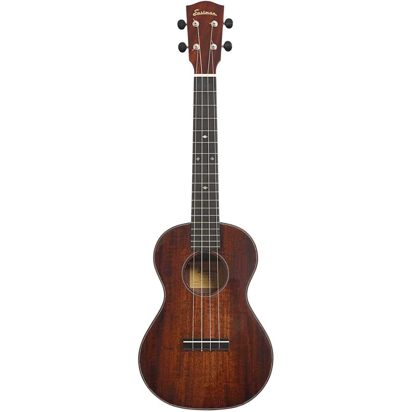 Full front of Eastman EU3T Tenor Ukulele