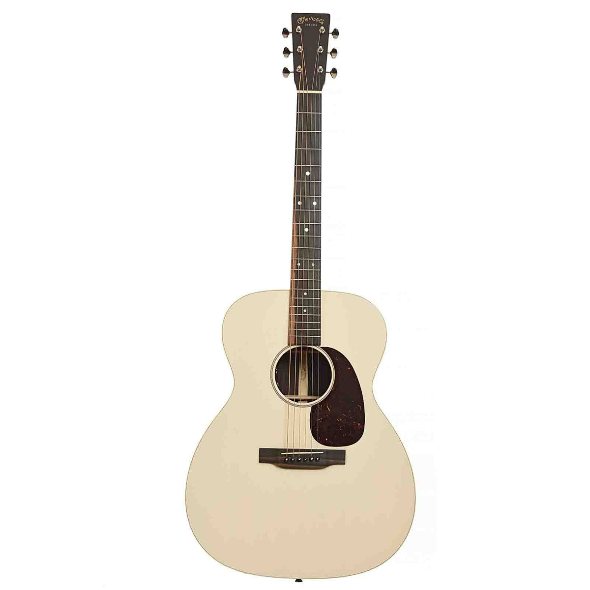 Full Front of Martin J-16E Acoustic Guitar & Gigbag, Cream