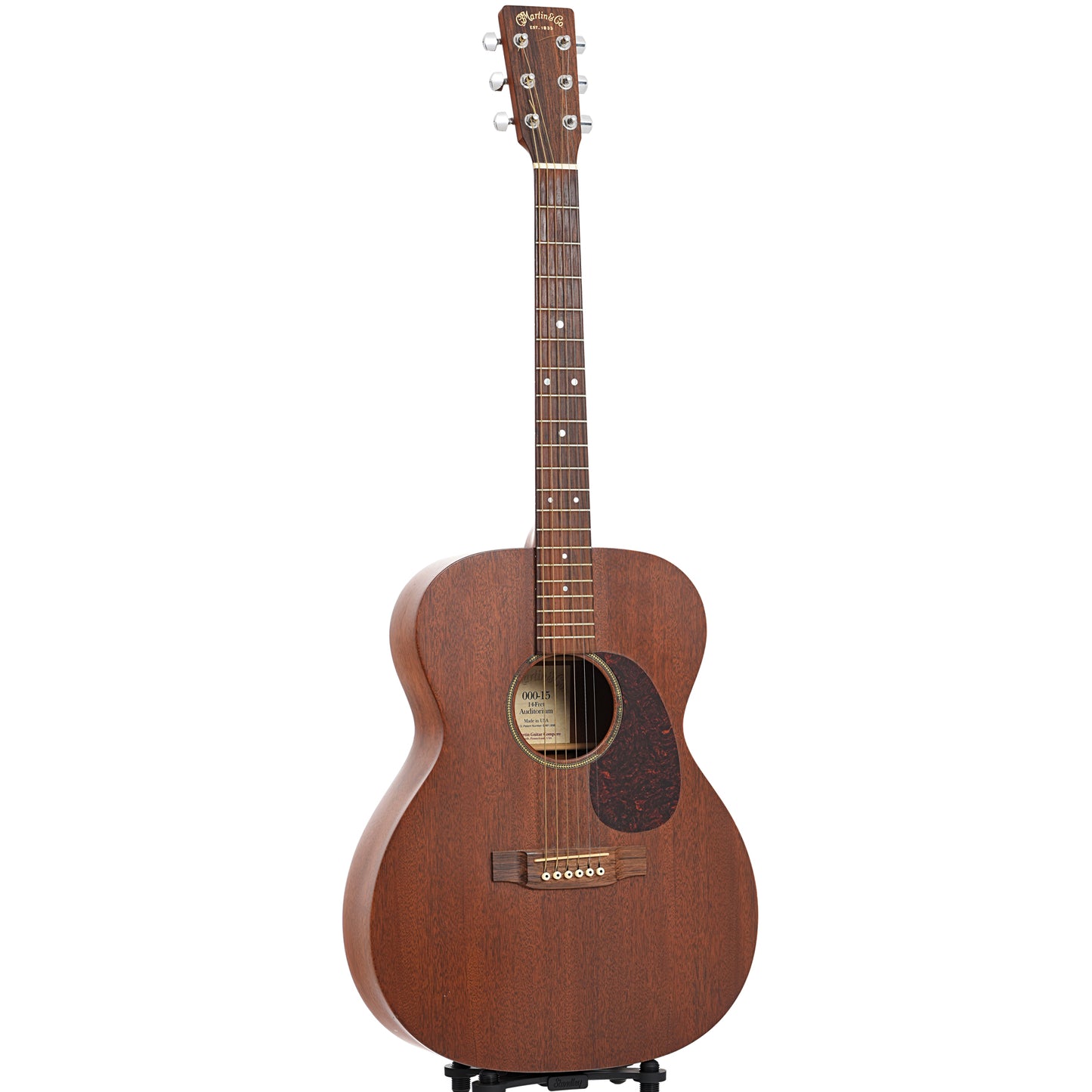 Full front and side of Martin 000-15 14-Fret Auditorium Acoustic Guitar (2006)