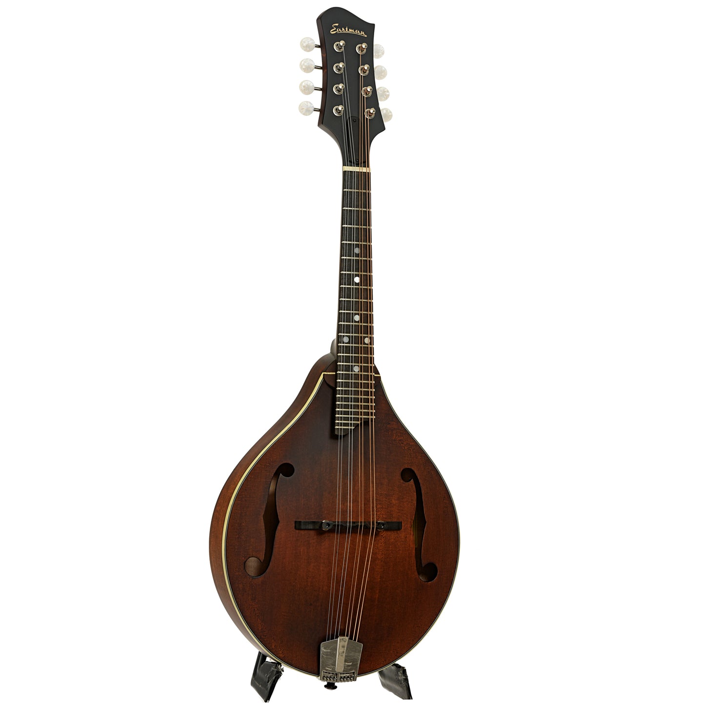 Full front abd side of Eastman MD305 Left Handed Mandolin