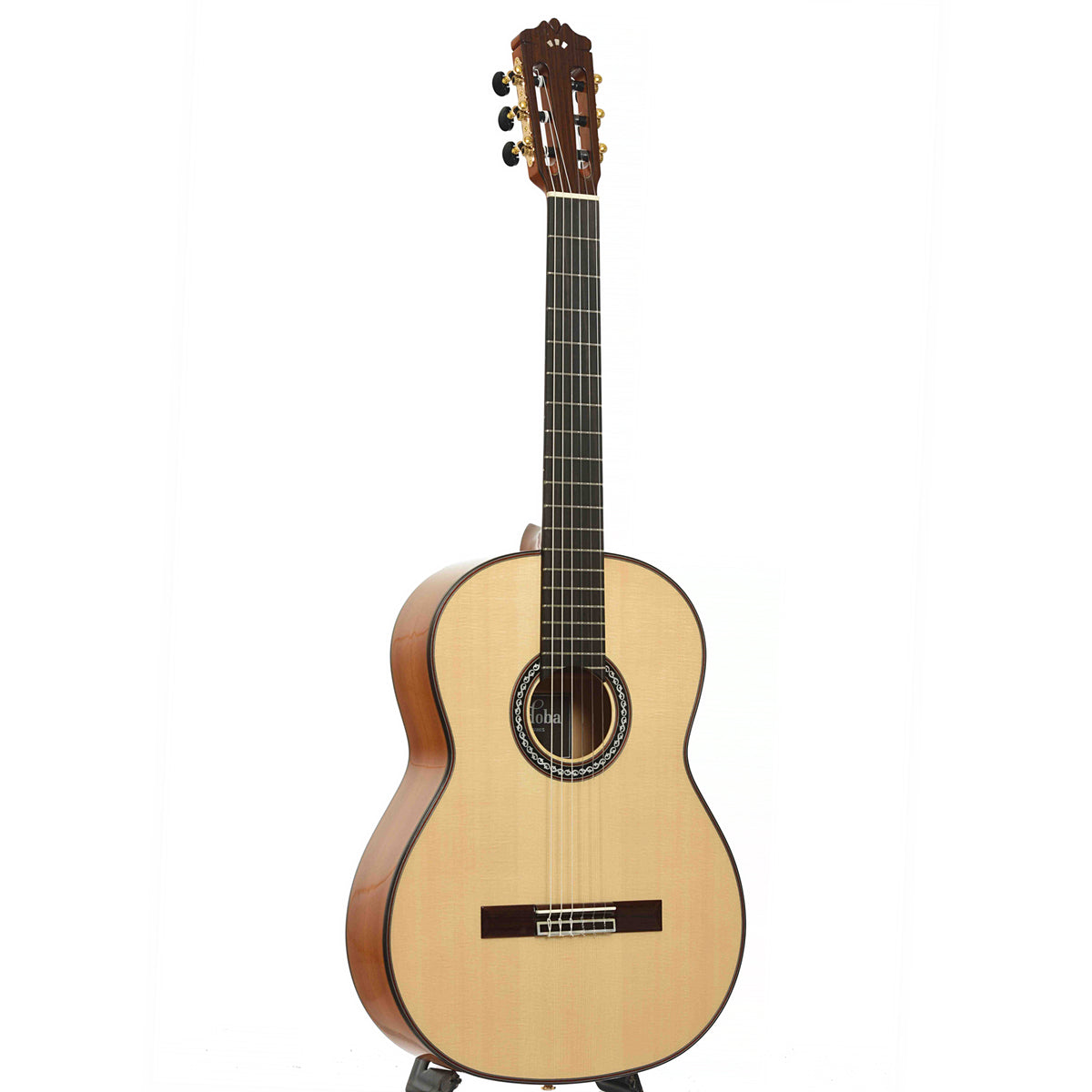 Full front and side of Cordoba F-10 Flamenco Guitar