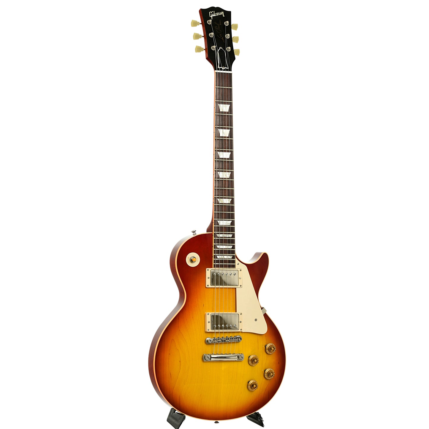 Full front and side of Gibson Les Paul R8 Plain Top Electric Guitar