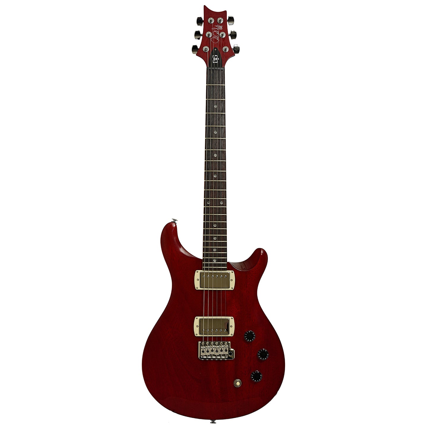 Full front of PRS SE DGT Standard Vintage Cherry Electric Guitar