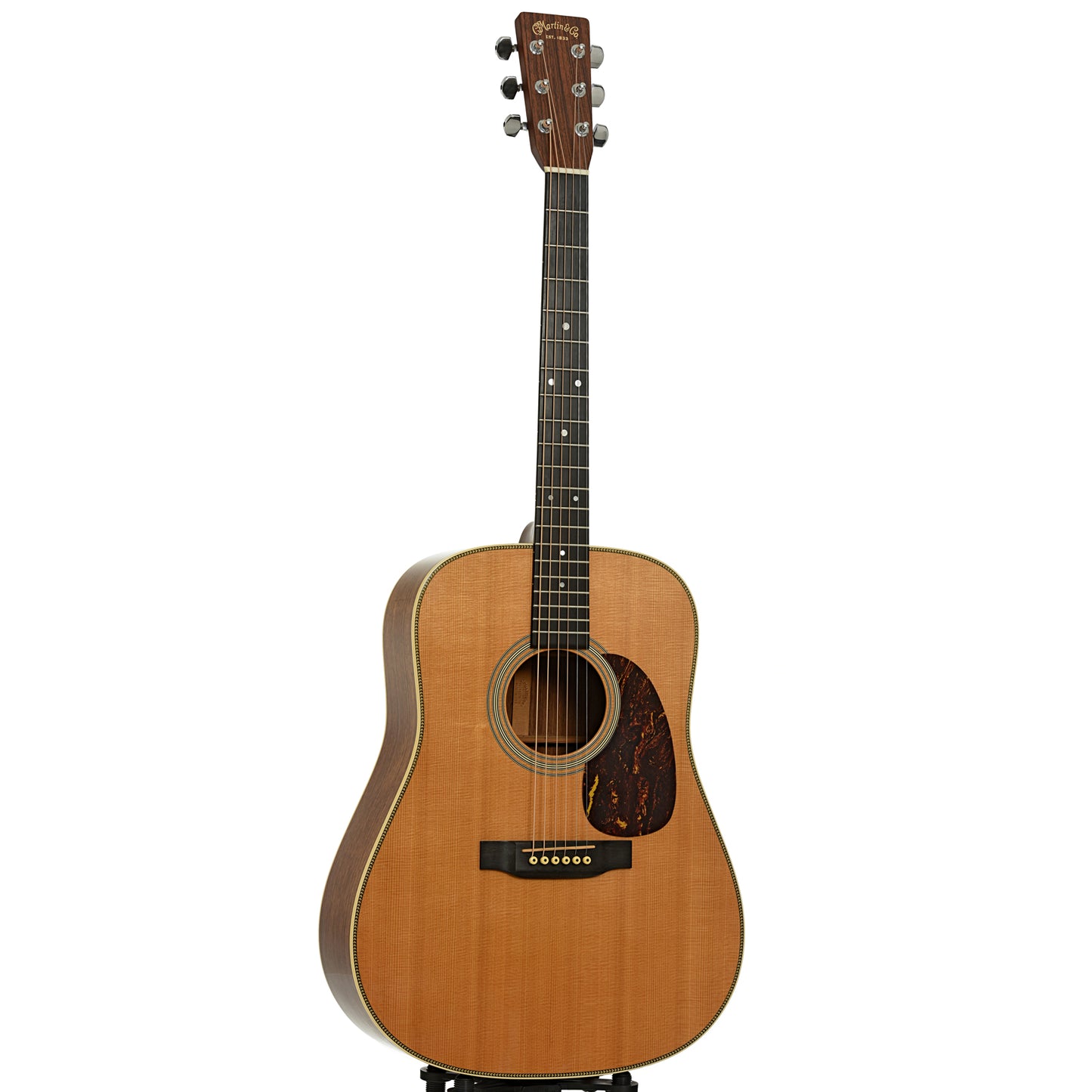 Full front and side of Martin HD-28 Acoustic Guitar