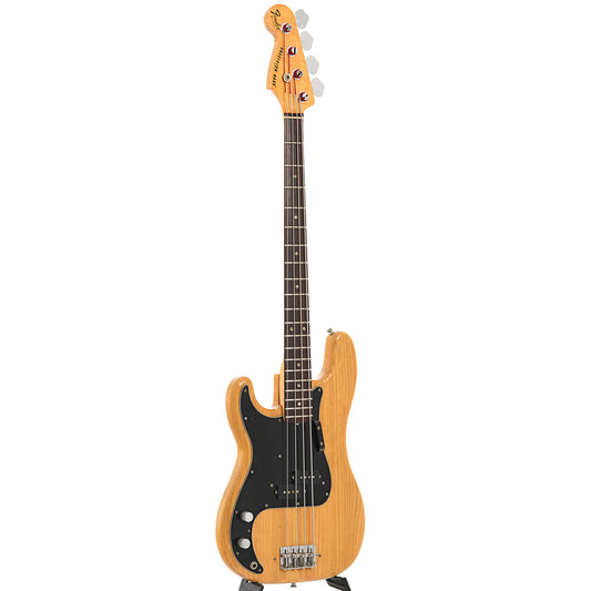 Full front and side of Fender Precision LH Electric Bass