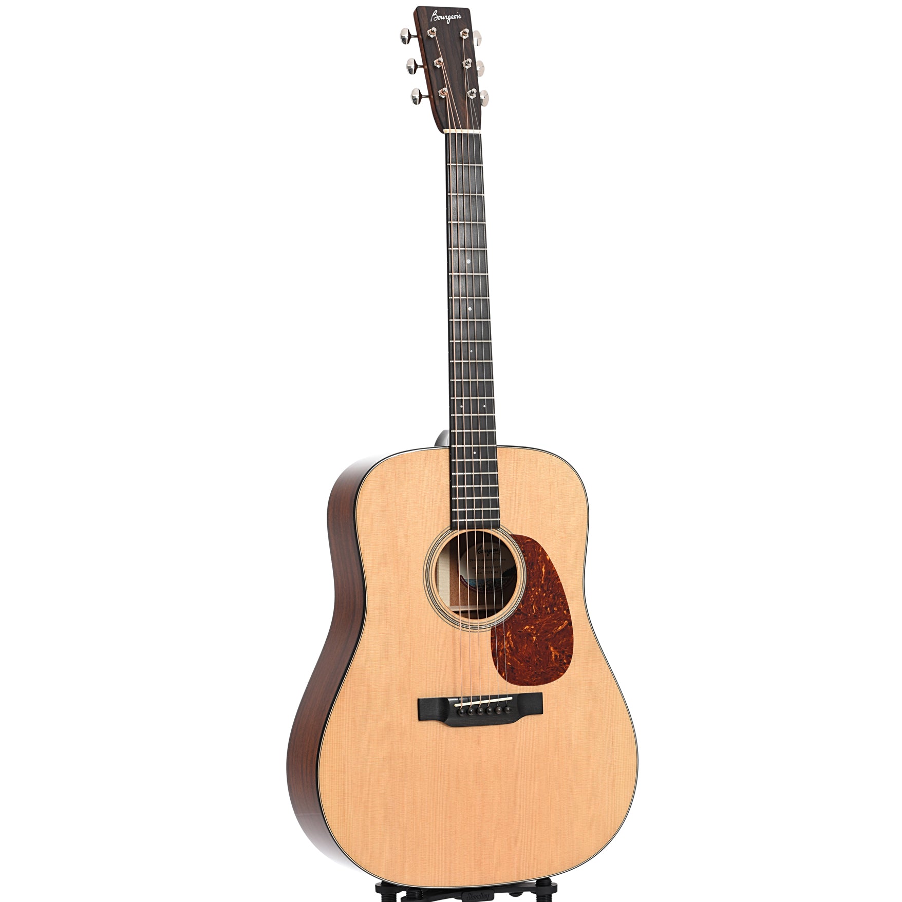 Full  front and side of Bourgeois Touchstone Series Country Boy Dreadnought Acoustic Guitar