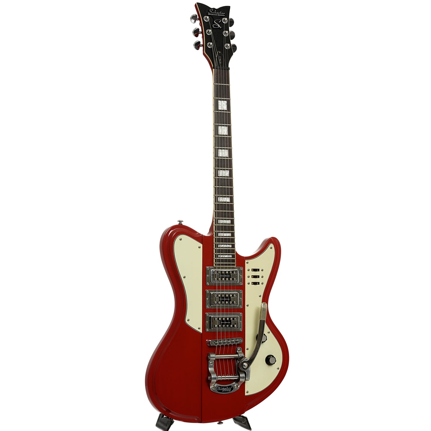 Full front and side of Schecter Diamond Series Ultra III Electric Guitar